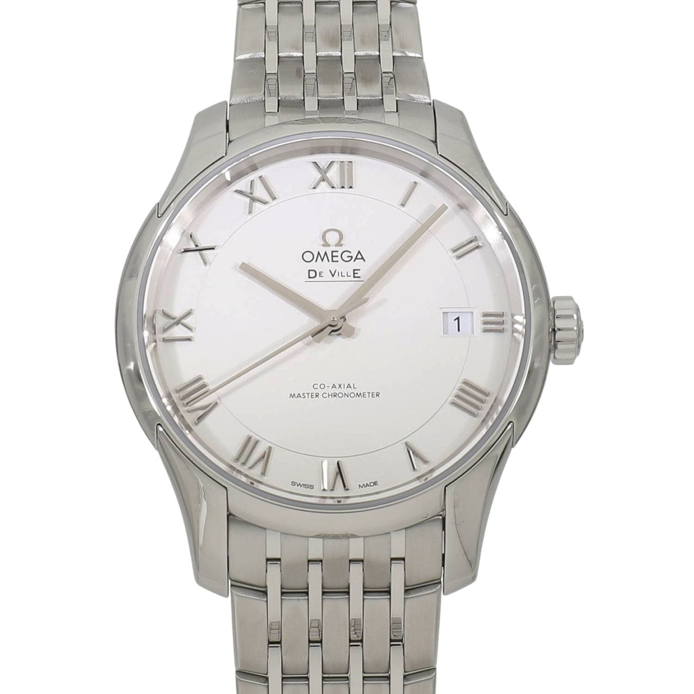 [中古]オメガ デ・ヴィル アワービジョン コーアクシャル マスタークロノメーター 433.10.41.21.02.001 シルバー メンズ