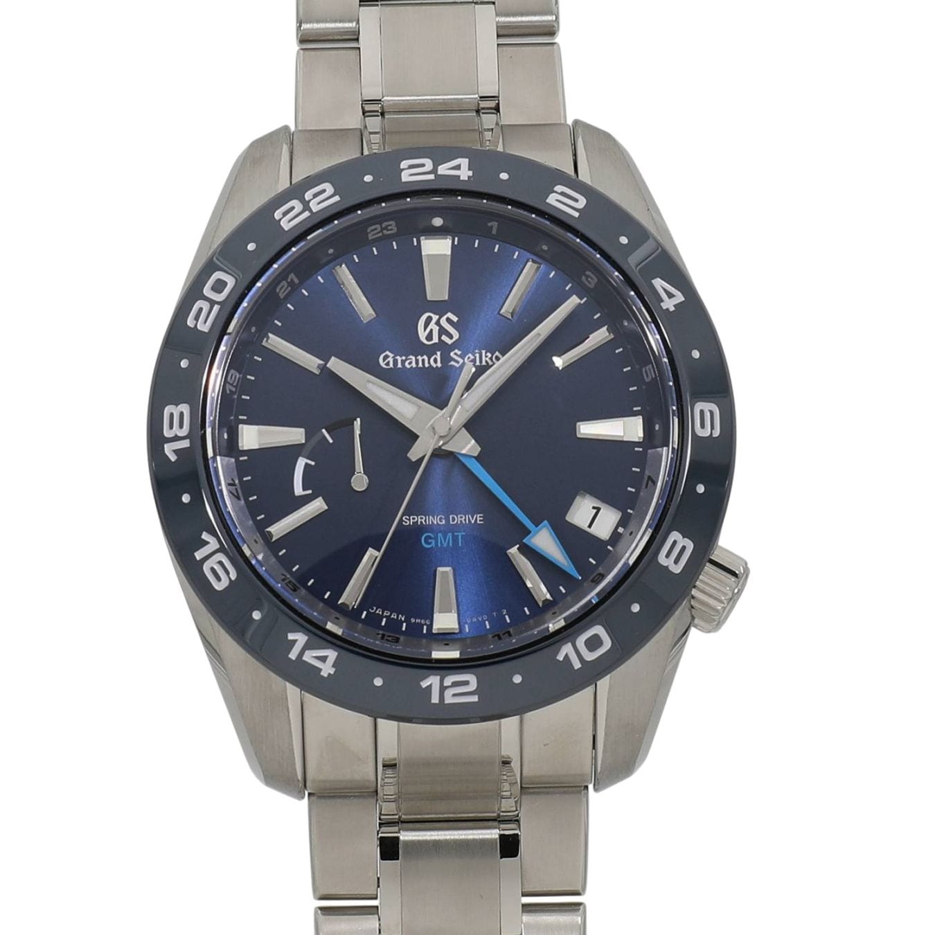 [未使用]セイコー グランドセイコー スポーツコレクション スプリングドライブ GMT SBGE255 / 9R66-0BB0 ブルー メンズ