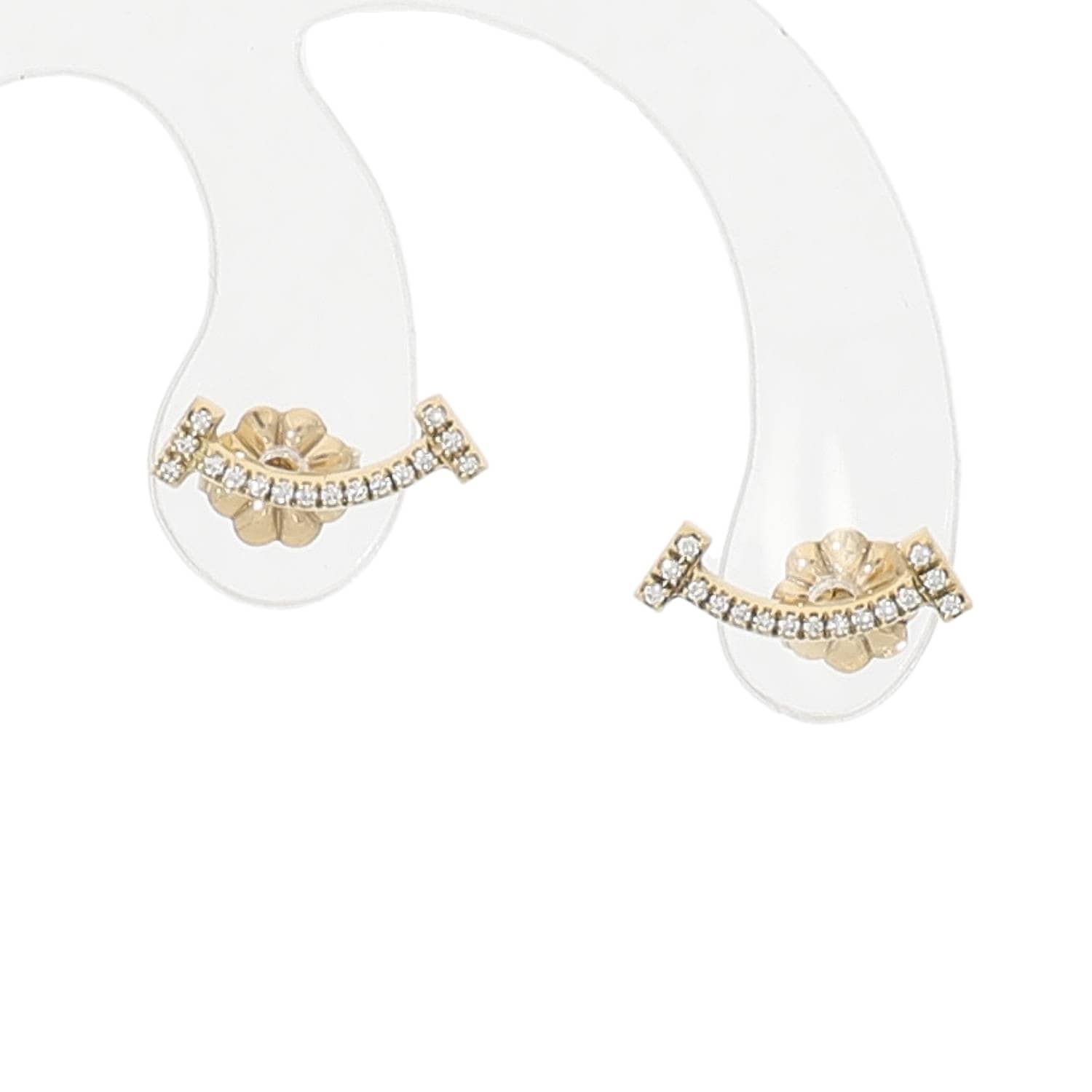 T30040 | [中古]ティファニー Tスマイル ミニ ダイヤモンド ピアス