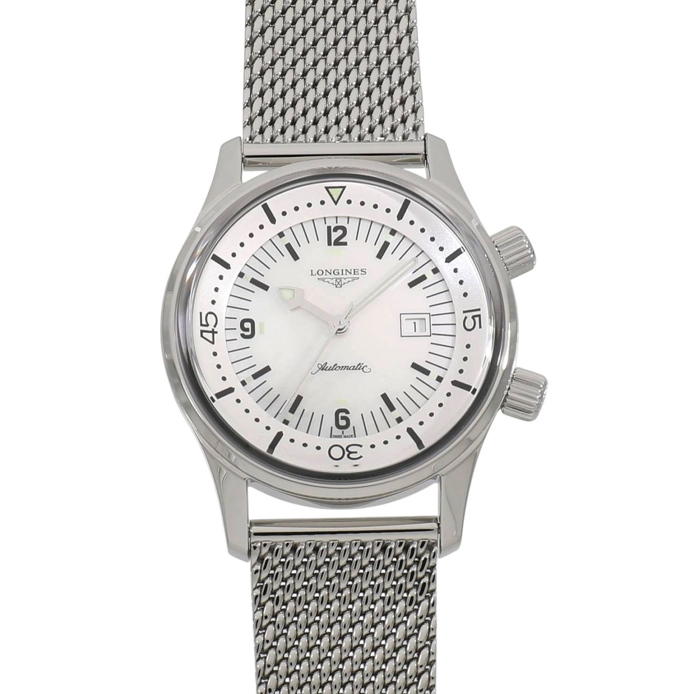 [中古]ロンジン レジェンド ダイバー 36ミリ L3.374.4.80.0 ホワイトシェル ユニセックス