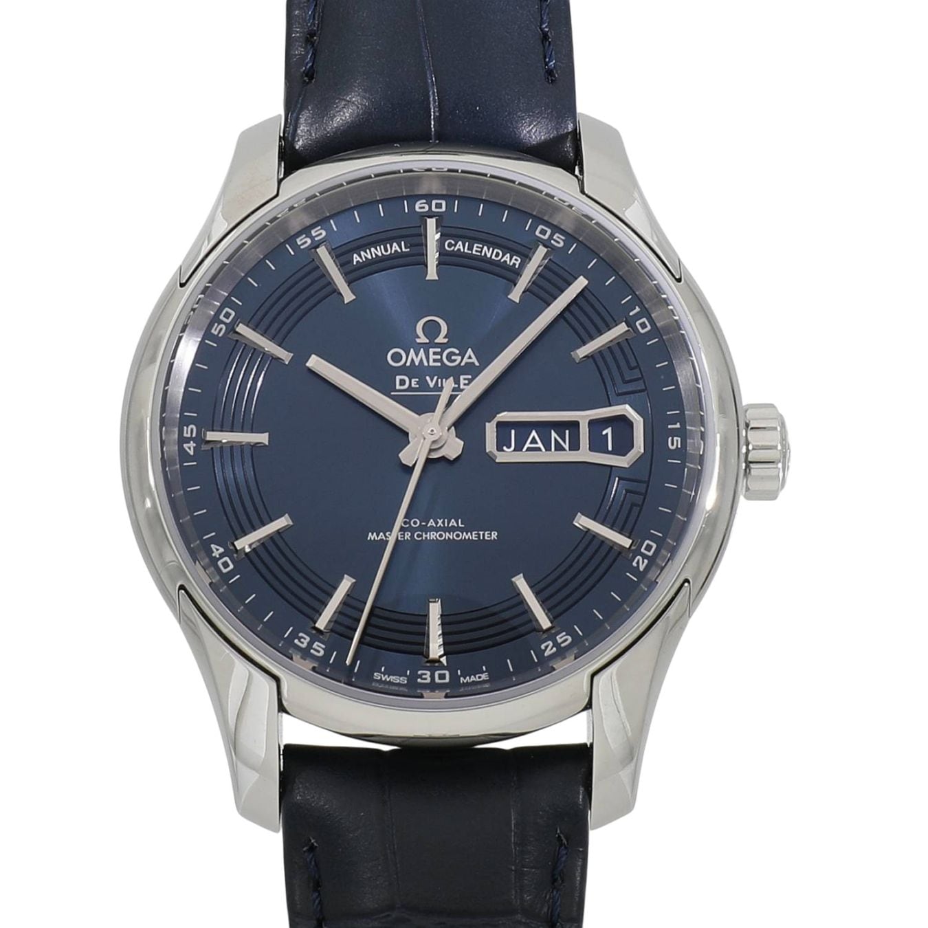 [新品]オメガ デ・ヴィル アワービジョン コーアクシャル マスター クロノメーター アニュアルカレンダー 433.33.41.22.03.001 ブルー メンズ