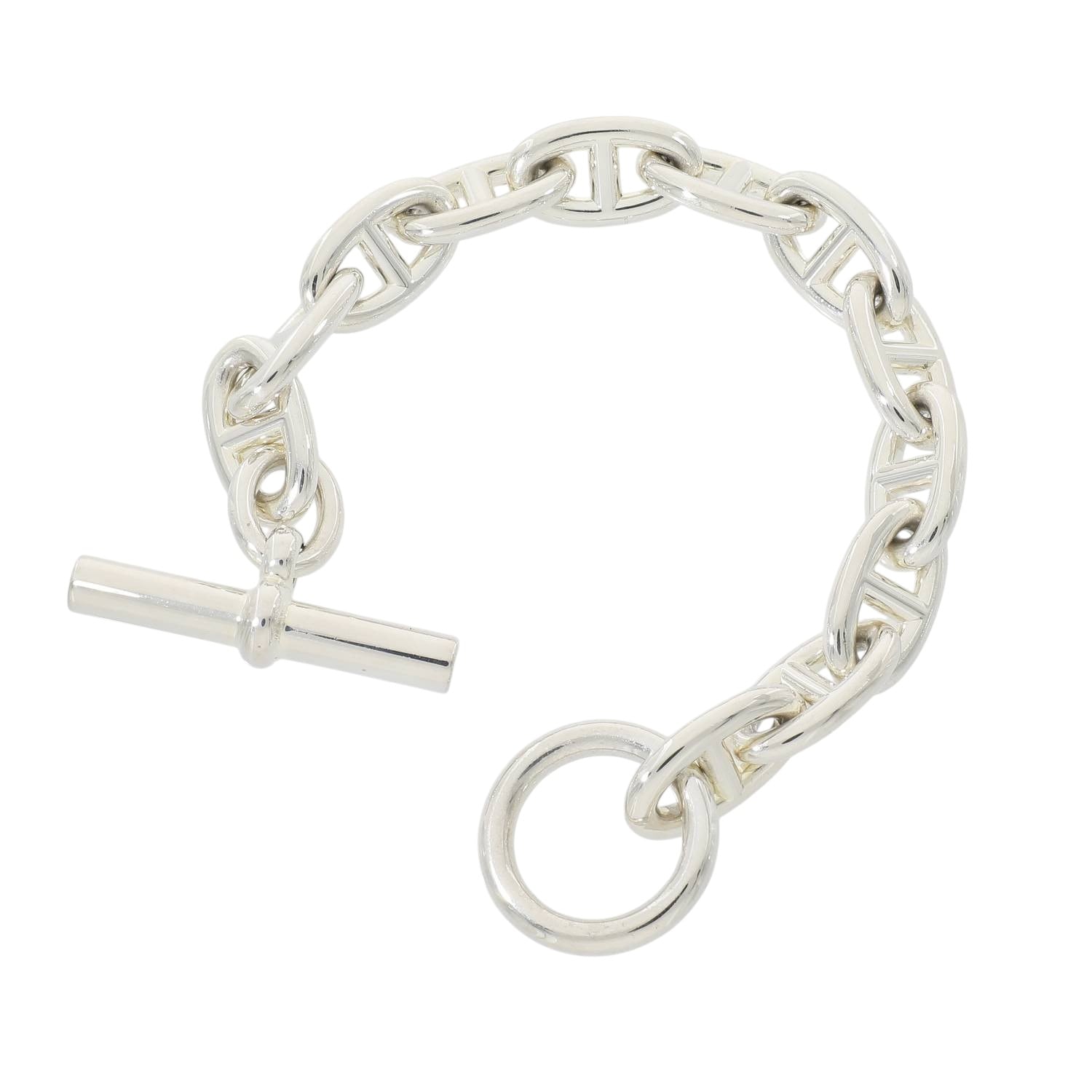 H30050 | [未使用]エルメス シェーヌダンクル GM 12コマ シルバー925