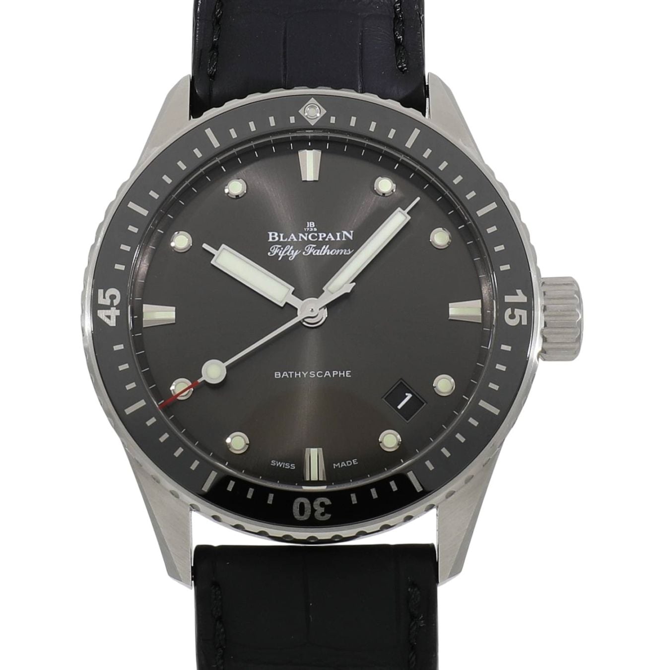 [中古]ブランパン フィフティーファゾムズ バチスカーフ 5000-1110-B52A メテオグレー メンズ