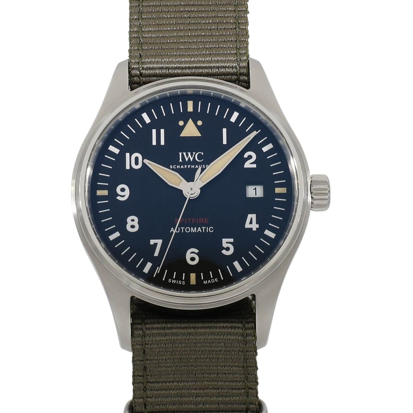 [中古]IWC パイロットウォッチ オートマティック スピットファイア IW326801 ブラック メンズ