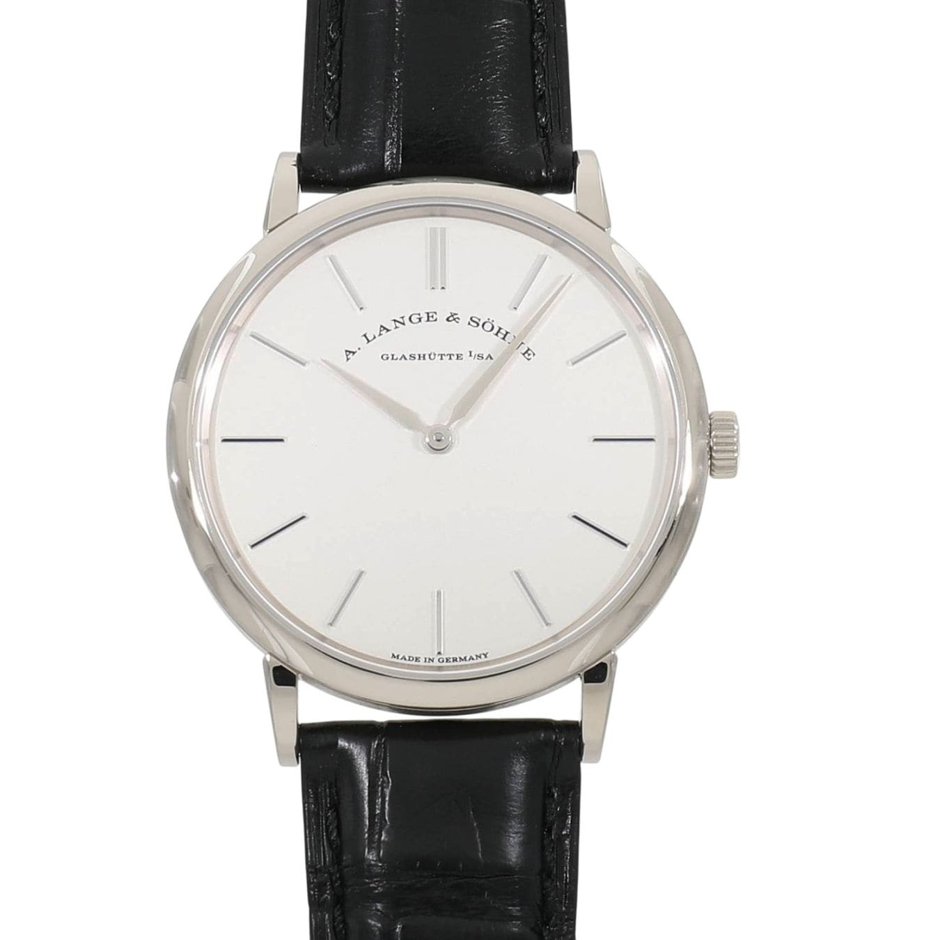 [中古]ランゲ&ゾーネ サクソニア フラッハ 201.027 / LS2013AM シルバー メンズ