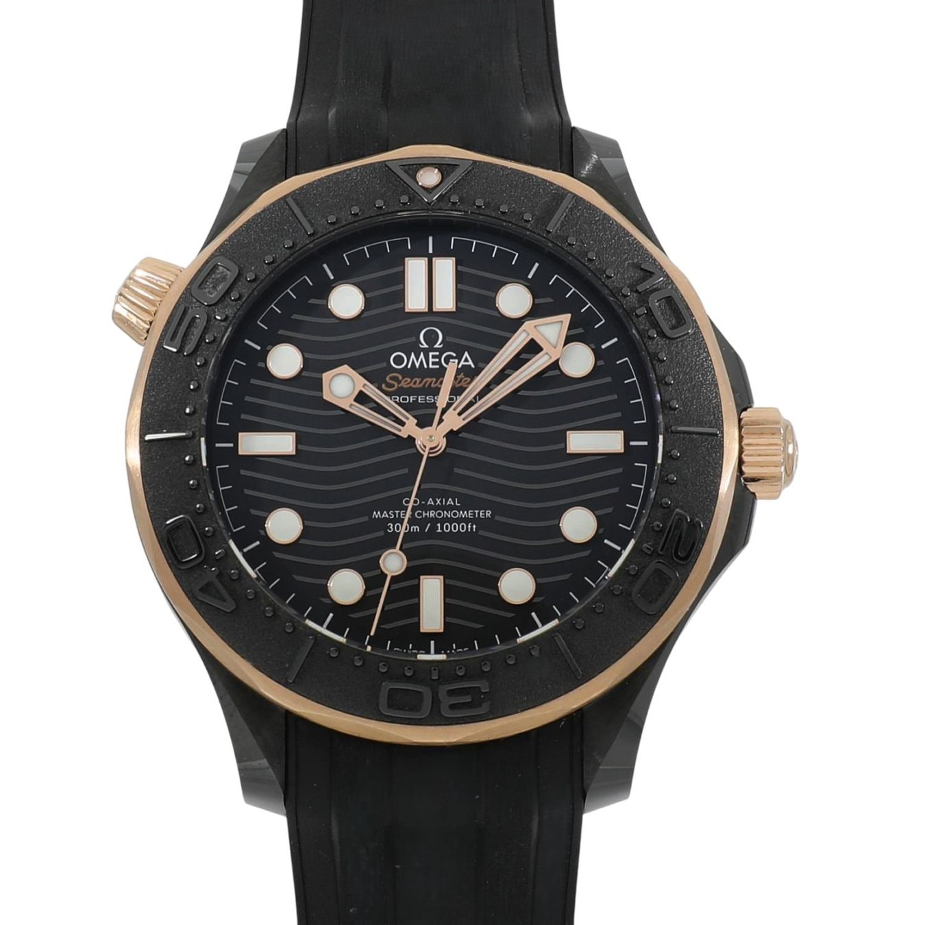 [中古]オメガ シーマスター ダイバー 300M コーアクシャル マスター クロノメーター 210.62.44.20.01.001 ブラック メンズ