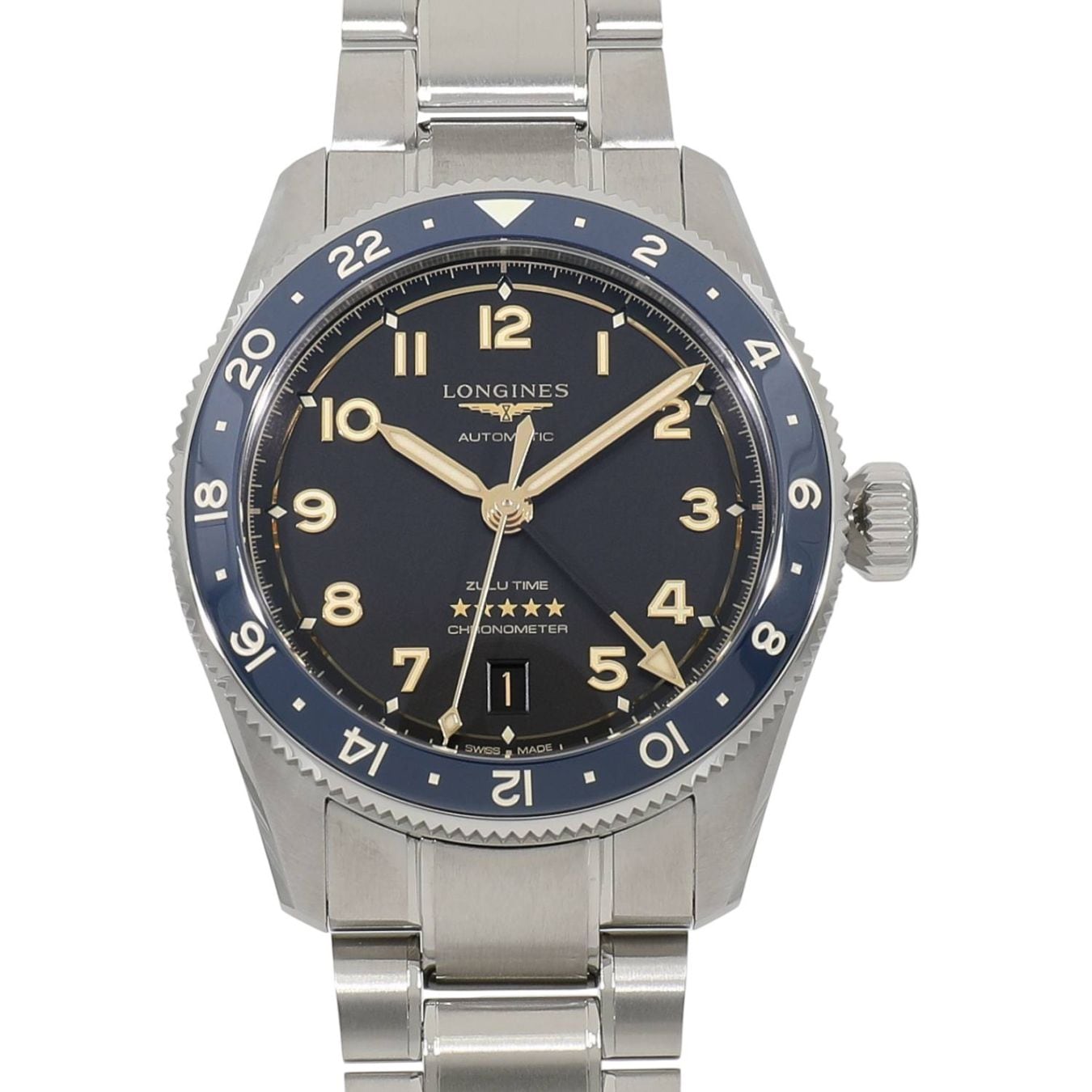 [新品]ロンジン スピリット ズールー タイム L3.812.4.60.6 アンスラサイト メンズ