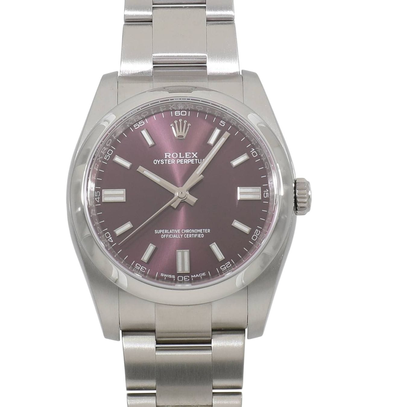 [中古]ロレックス オイスターパーペチュアル 36 116000 ランダム レッドグレープ メンズ