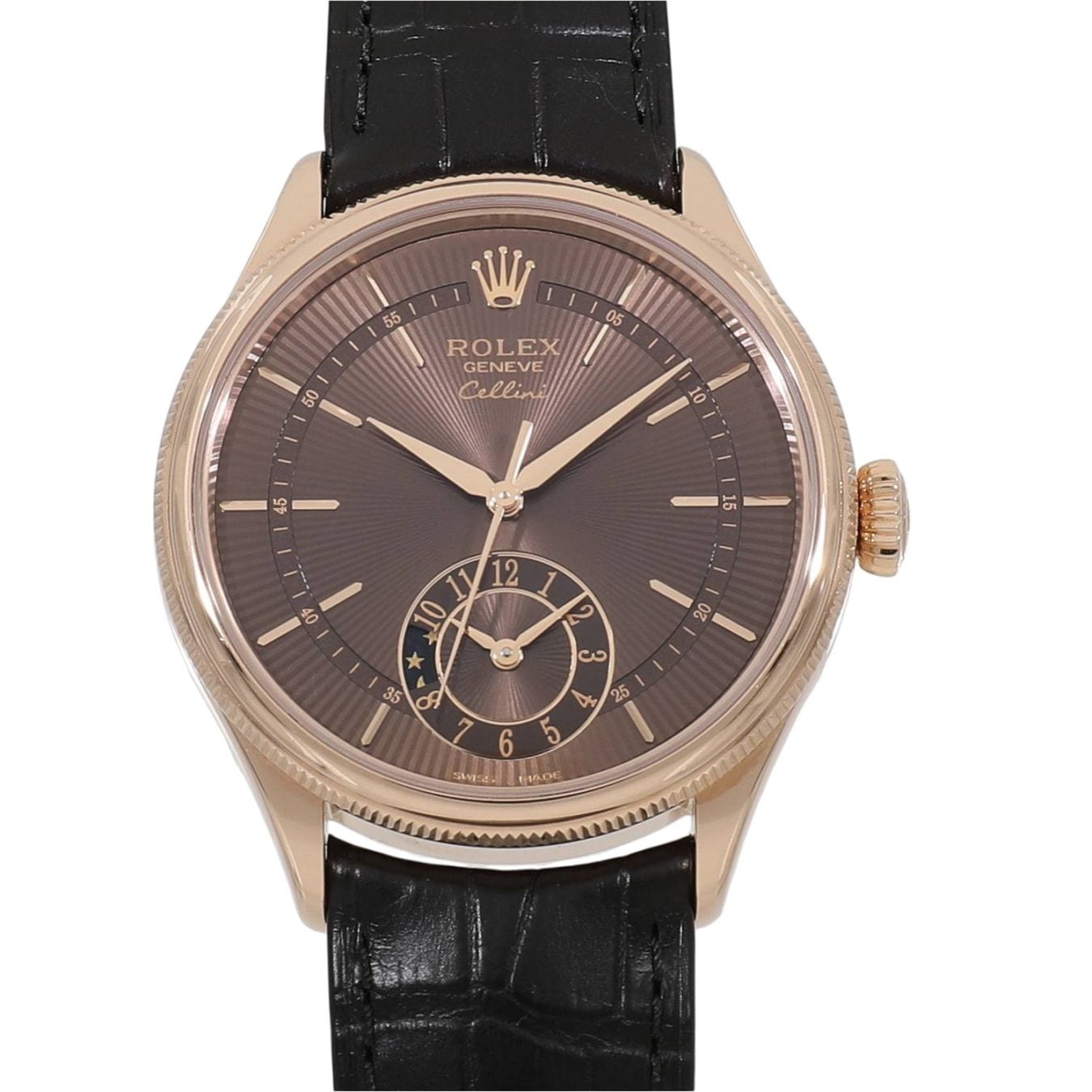 [中古]ロレックス チェリーニ デュアル タイム 50525 ランダム チョコレート メンズ