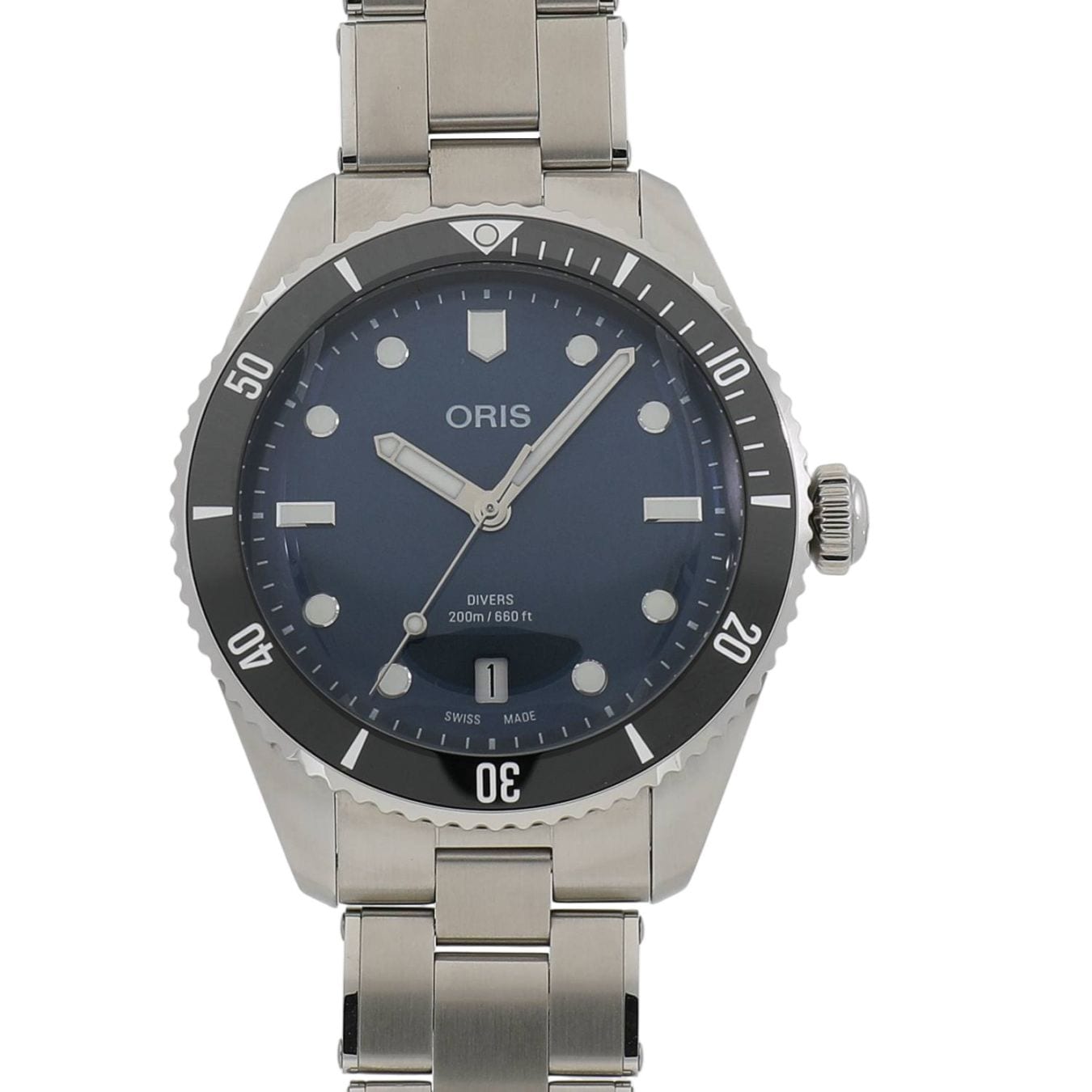 [新品]オリス ダイバース デイト 01 733 7795 4055-Set ブルー メンズ