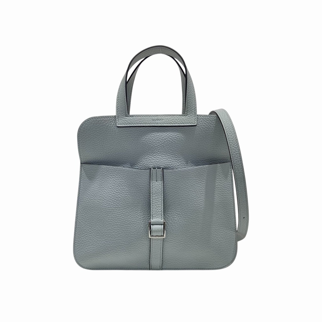 [中古]エルメス アルザン25 トリヨンクレマンス グリペール（グレー） シルバー金具