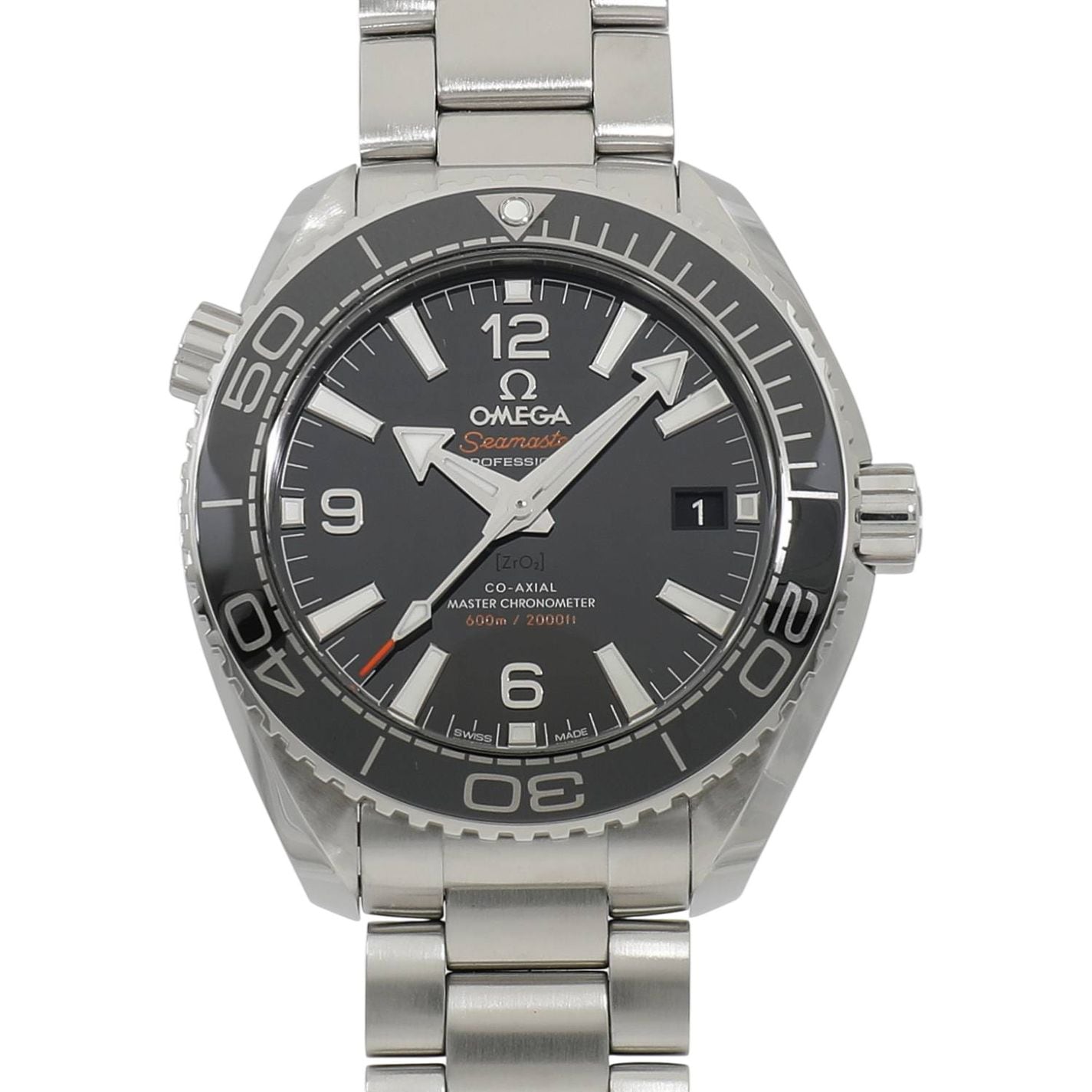 [中古]オメガ シーマスター プラネットオーシャン 600m コーアクシャル マスタークロノメーター 215.30.40.20.01.001 ブラック メンズ