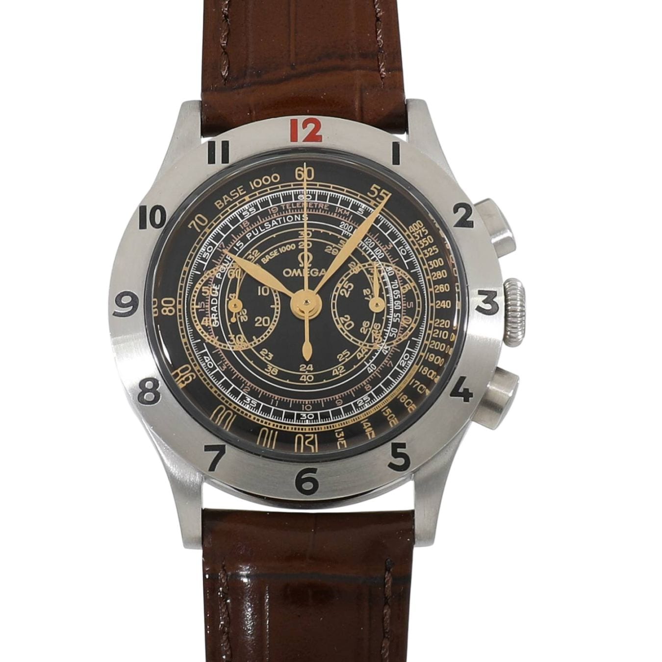 [中古]オメガ スペシャリティーズ オメガ ミュージアムコレクション No.3 オフィサーズウォッチ 世界限定1945本 5702.50.02 ブラック メンズ