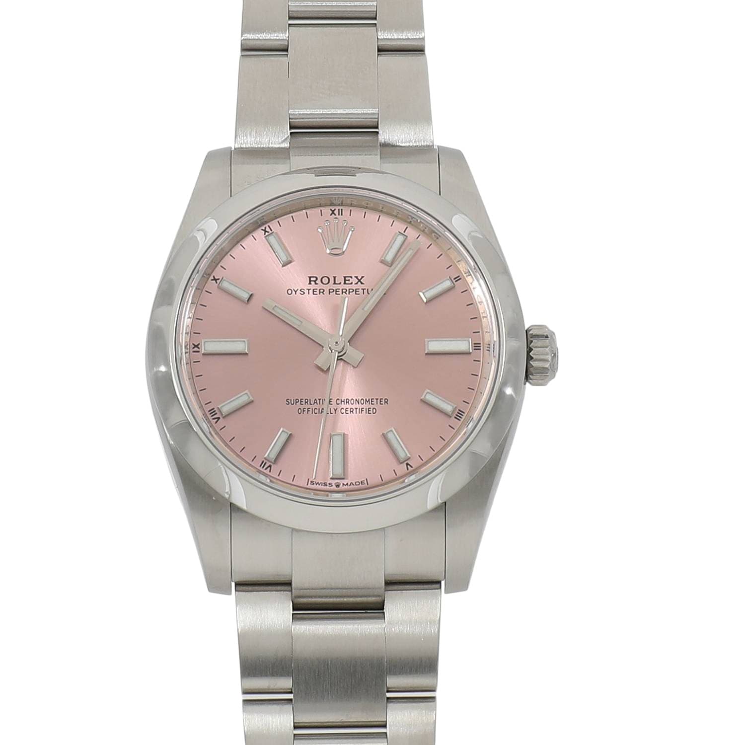 [中古]ロレックス オイスター パーペチュアル 34 124200 ランダム ピンク ユニセックス