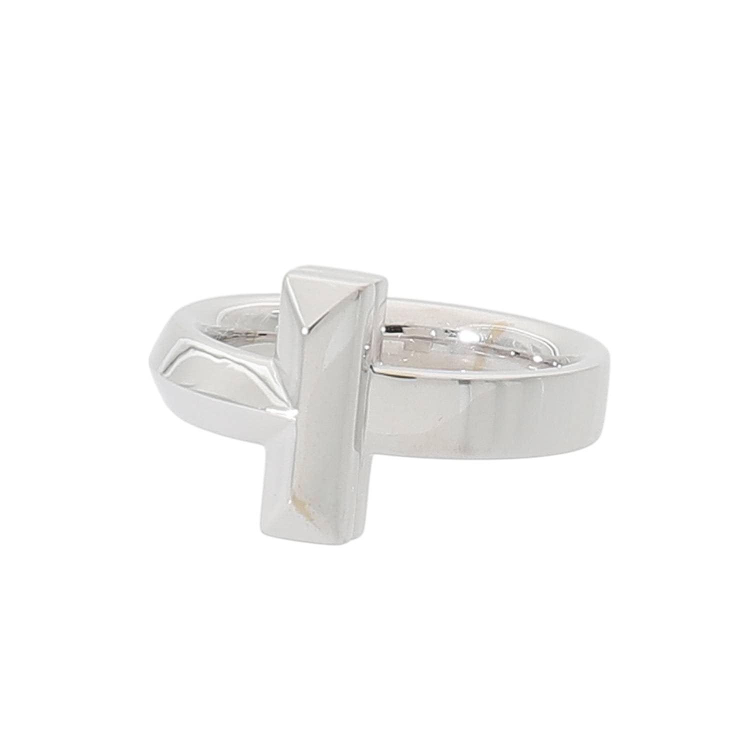 [中古]ティファニー Tワン リング ホワイトゴールド 