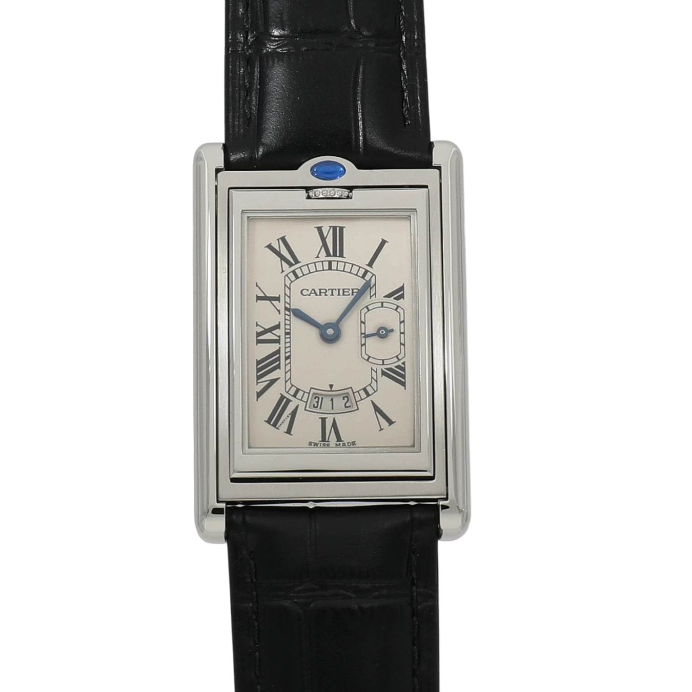 [中古]カルティエ タンク バスキュラント ウォッチ XL W1016055 シルバー ユニセックス