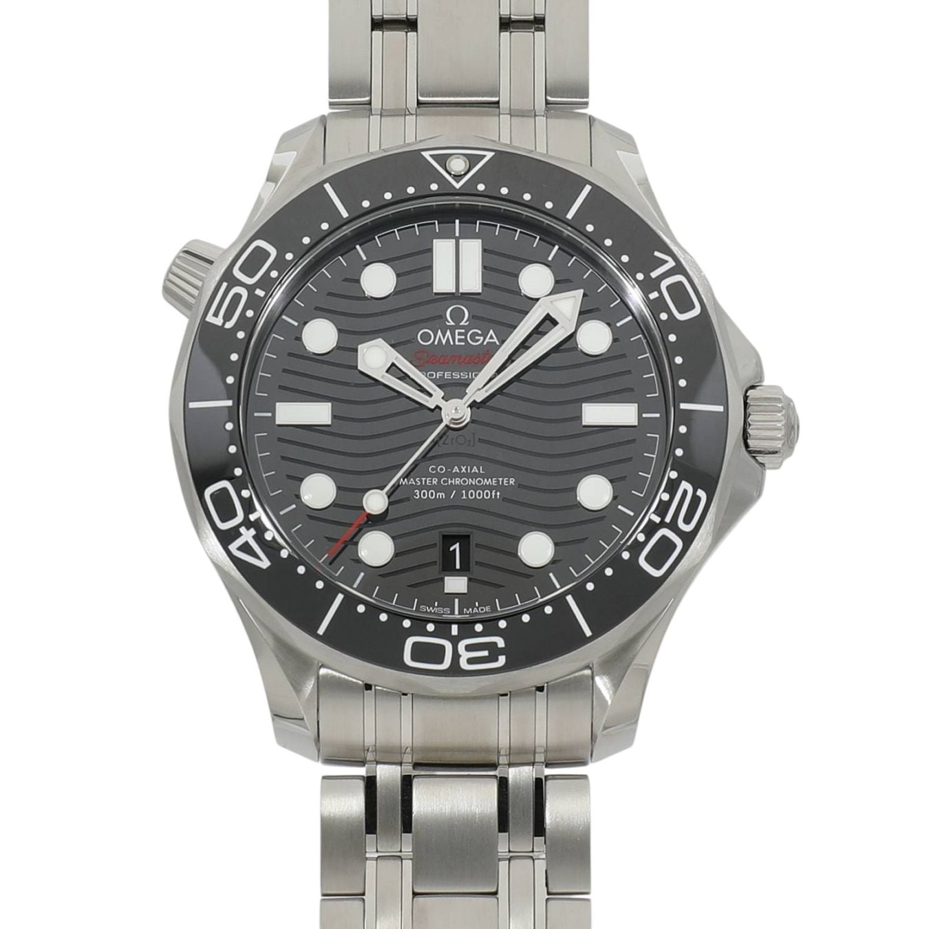 [未使用]オメガ シーマスターダイバー300m マスターコーアクシャル クロノメーター 42mm 210.30.42.20.01.001 ブラック メンズ