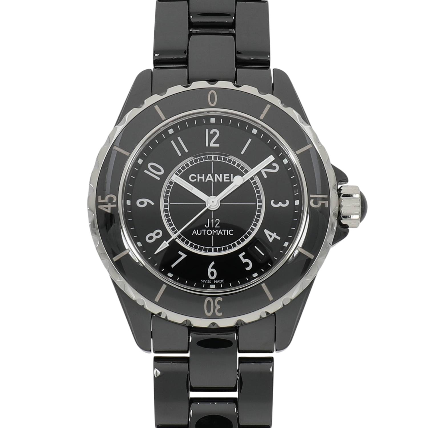 [中古]シャネル J12 ブラック セラミック 38MM H0685 ブラック ユニセックス