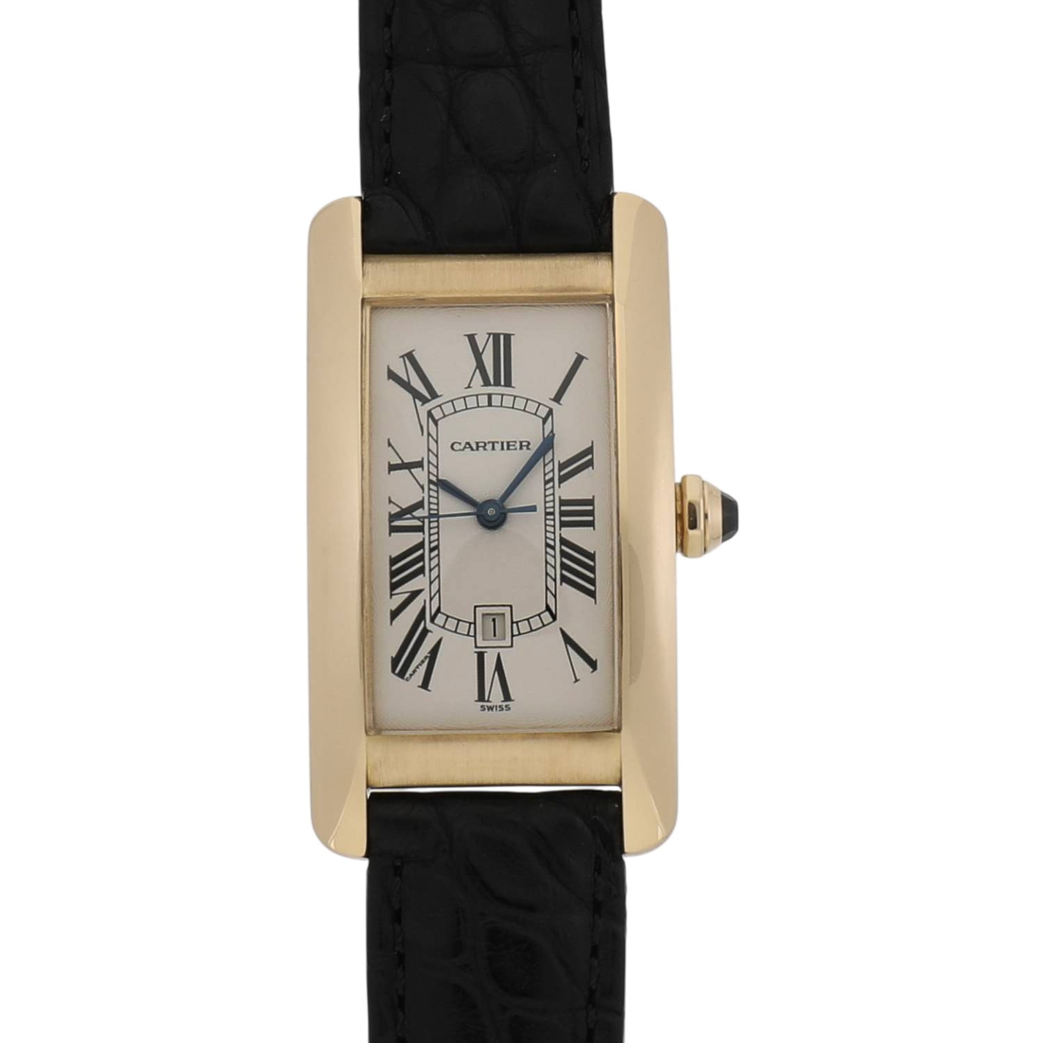 [中古]カルティエ タンク アメリカン ウォッチ MM W2603556 アイボリー ユニセックス