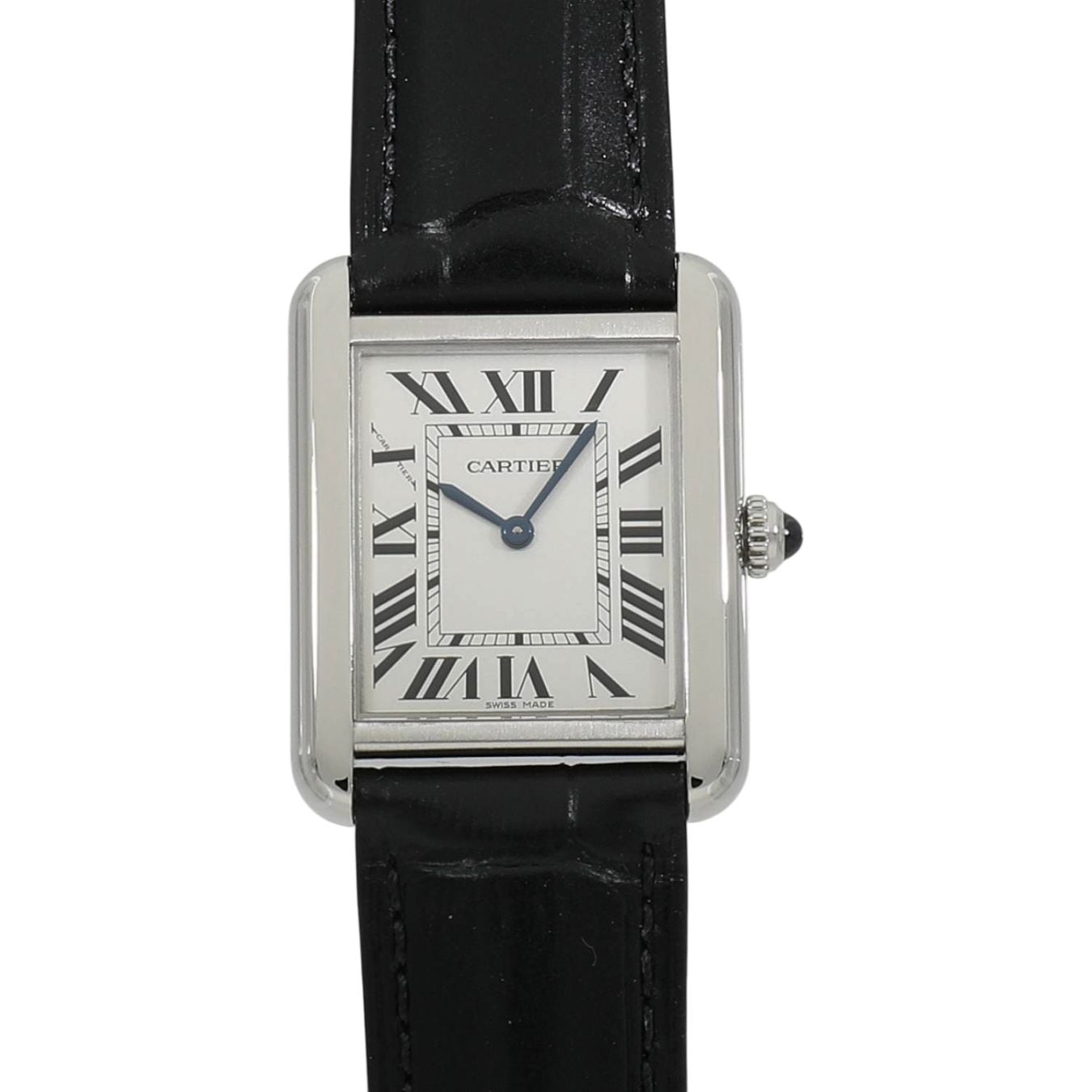 [中古]カルティエ タンク ソロ スモール WSTA0030 シルバー レディース