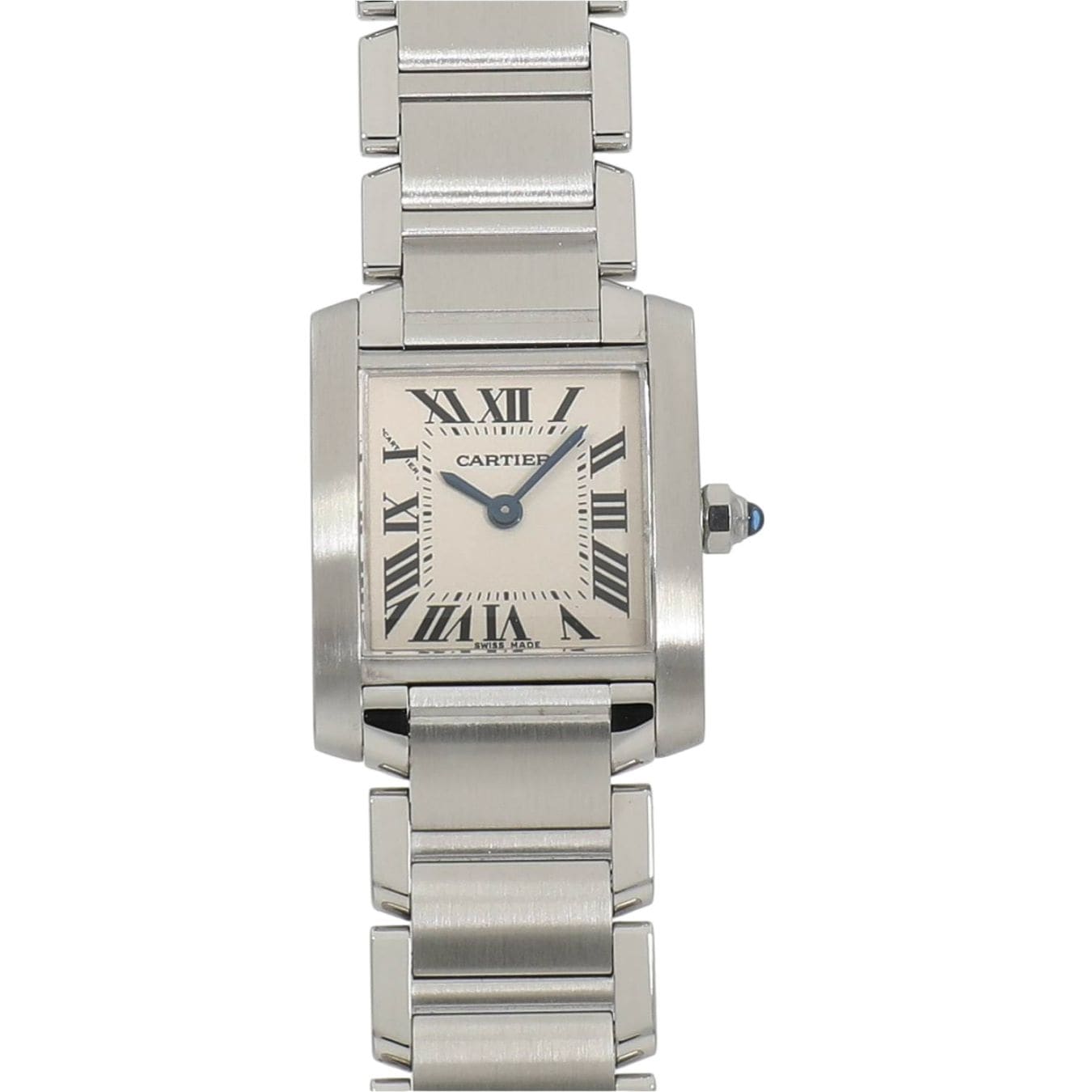 [中古]カルティエ タンク フランセーズ SＭ W51008Q3 アイボリー レディース