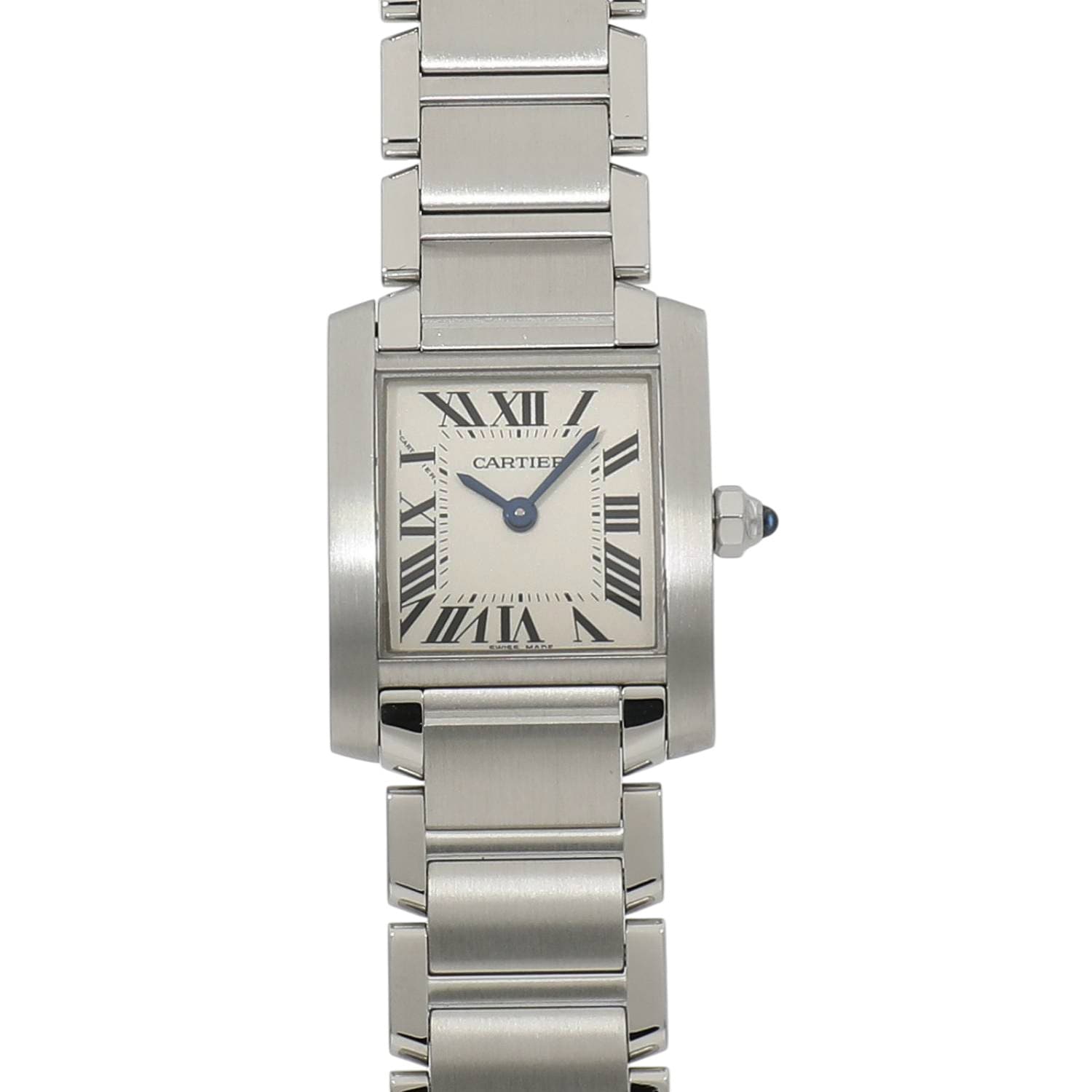 [中古]カルティエ タンク フランセーズ SＭ W51008Q3 アイボリー レディース