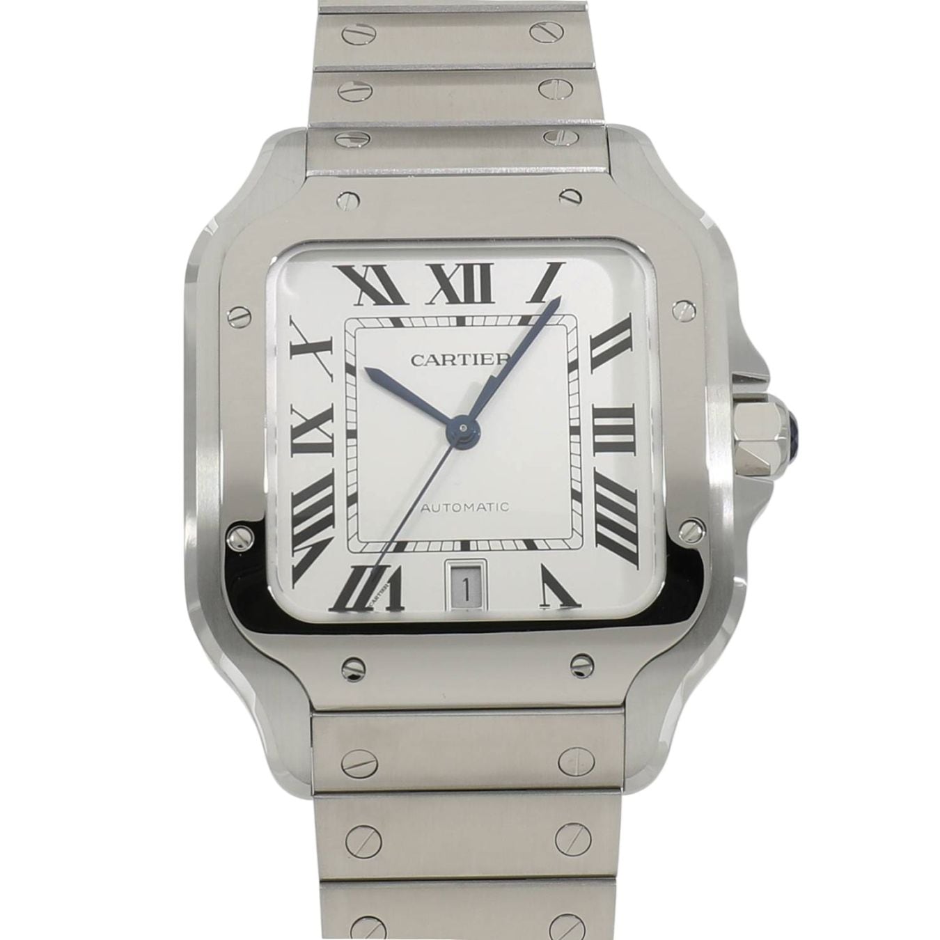 [未使用]カルティエ サントス ドゥ カルティエ LM WSSA0018 シルバー メンズ