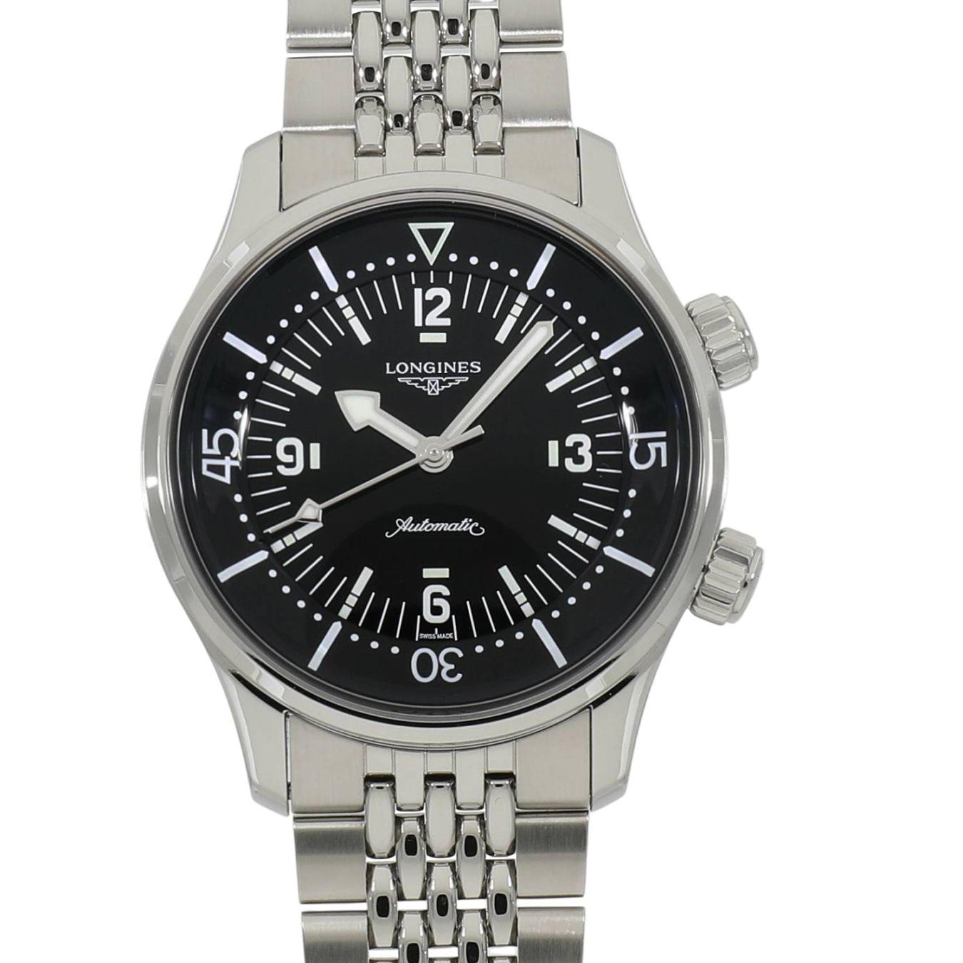 [未使用]ロンジン レジェンド ダイバー L3.764.4.50.6 ブラック メンズ