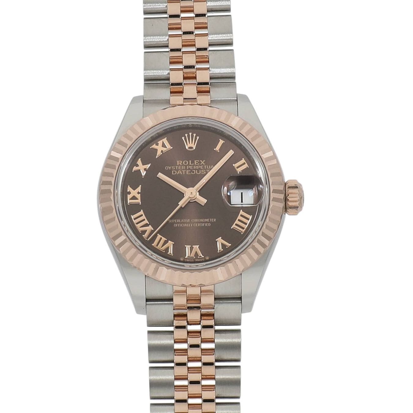 [未使用]ロレックス レディ デイトジャスト 279171 ランダム チョコレートローマ レディース