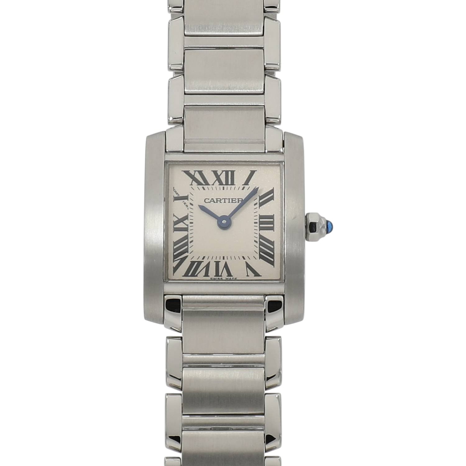 [中古]カルティエ タンク フランセーズ SＭ W51008Q3 アイボリー レディース