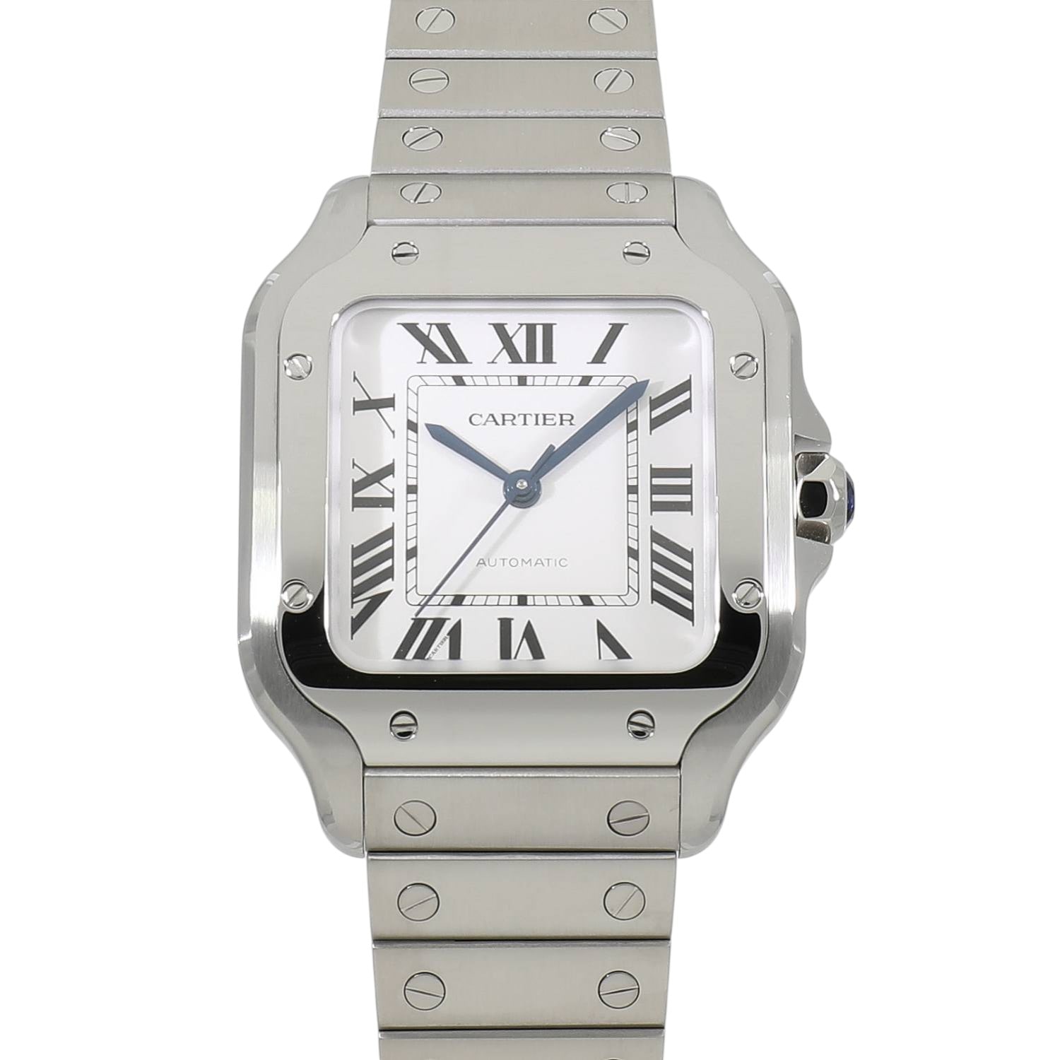 [未使用]カルティエ サントス ドゥ カルティエ MM WSSA0029 シルバー ユニセックス