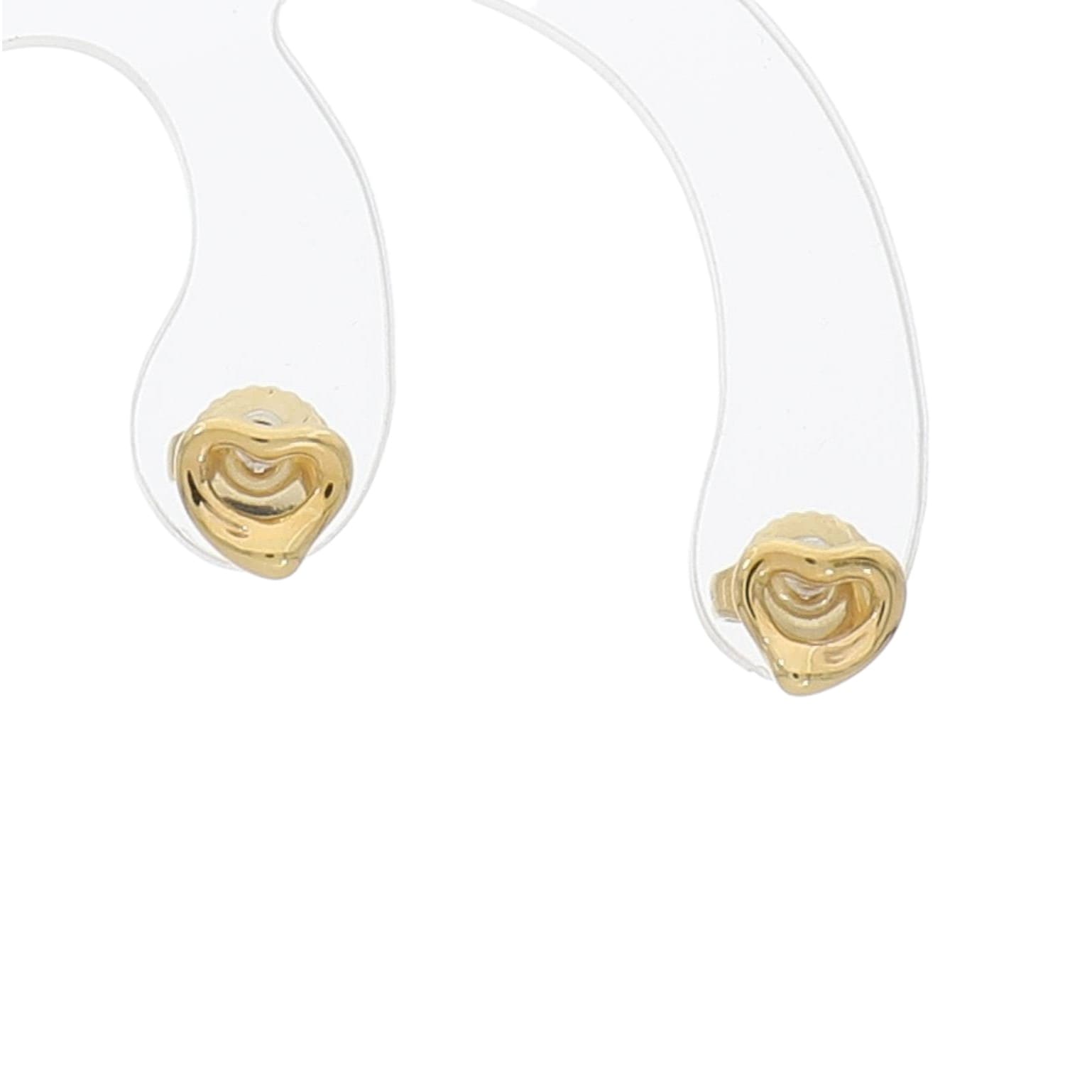 [中古]ティファニー オープンハート ピアス イエローゴールド 60957347