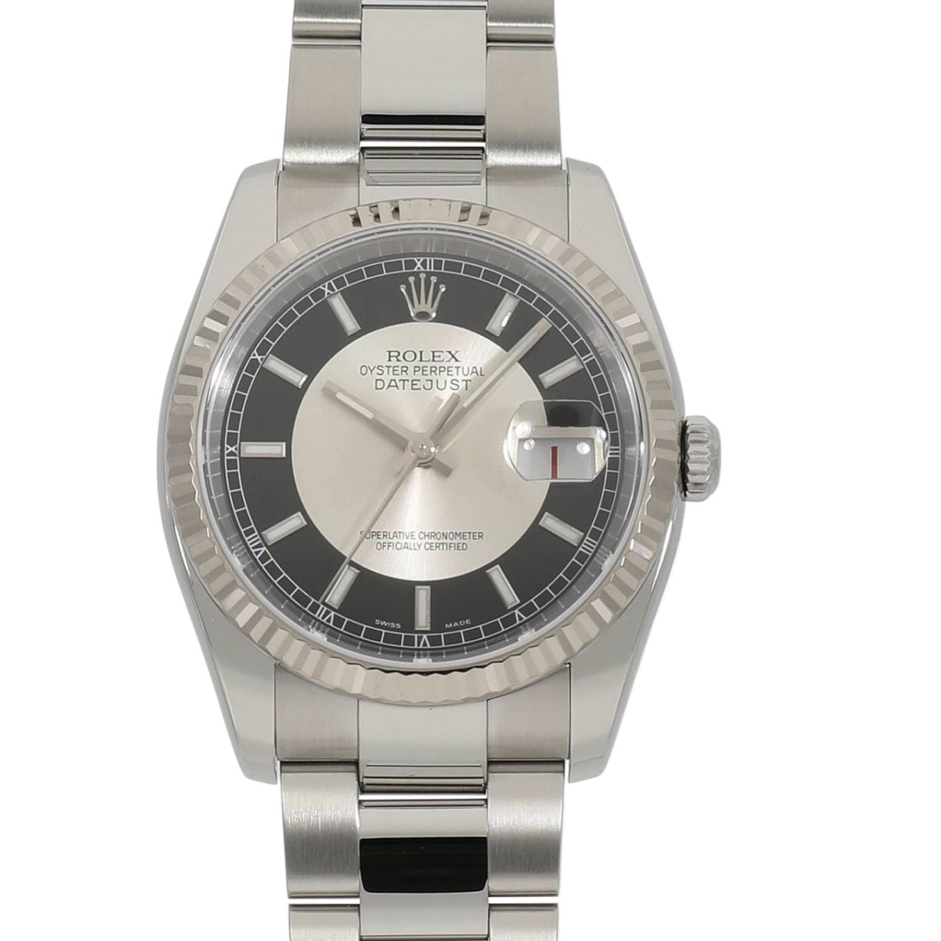 [中古]ロレックス デイトジャスト 116234 D番 ブラック×シルバー 2トーン メンズ
