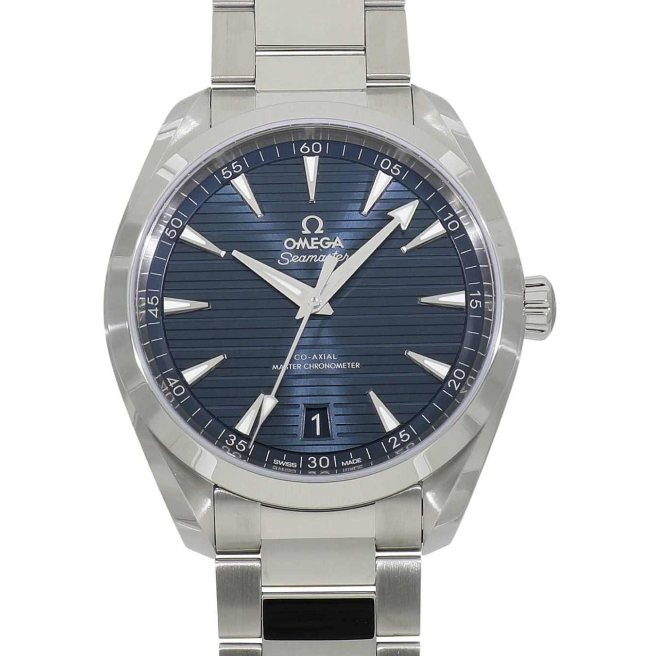 [未使用]オメガ シーマスター アクアテラ150m オメガコーアクシャル マスタークロノメーター 41mm 220.10.41.21.03.004 ブルー メンズ