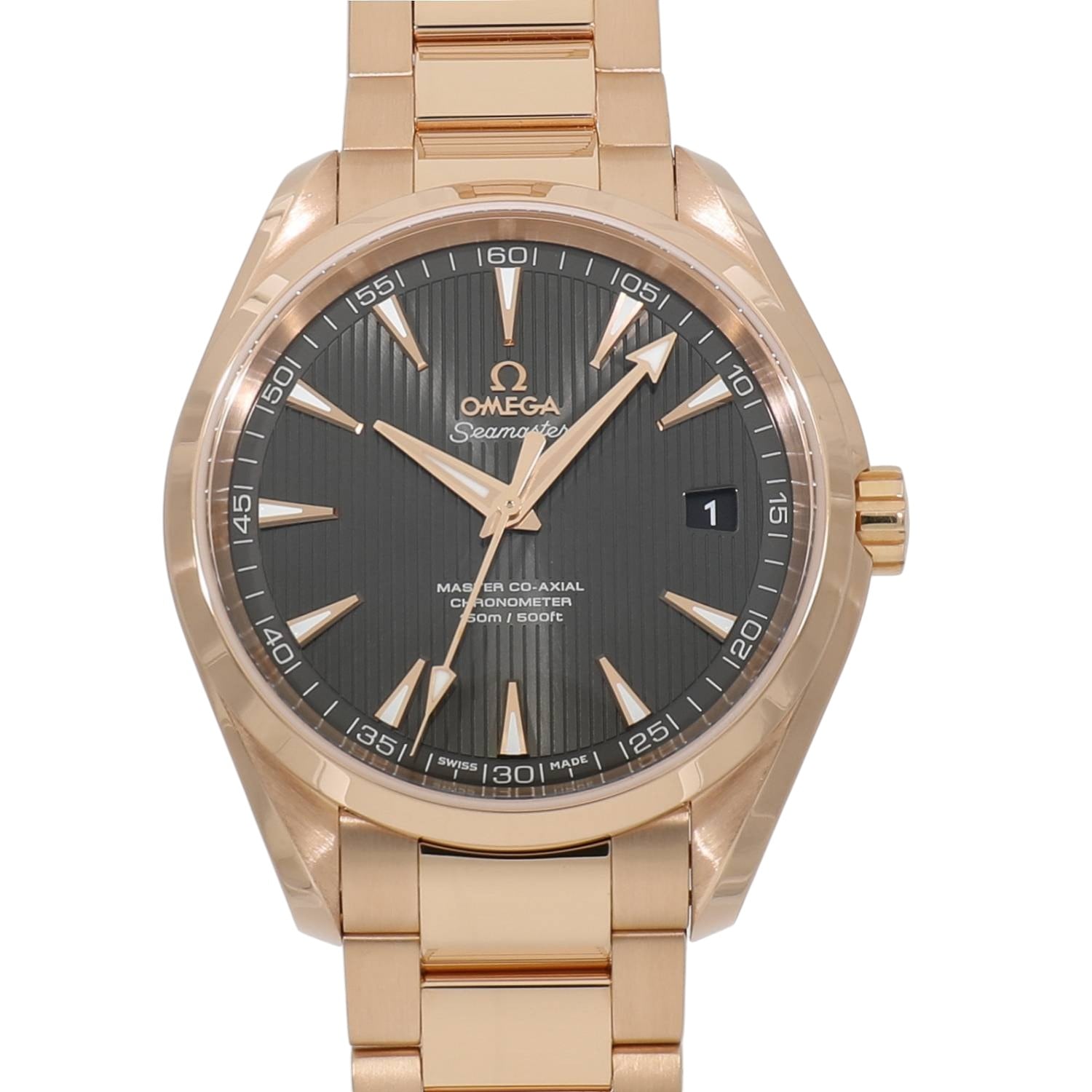 [中古]オメガ シーマスター アクアテラ 150メートル マスターコーアクシャル クロノメーター 231.50.42.21.06.002 グレー メンズ