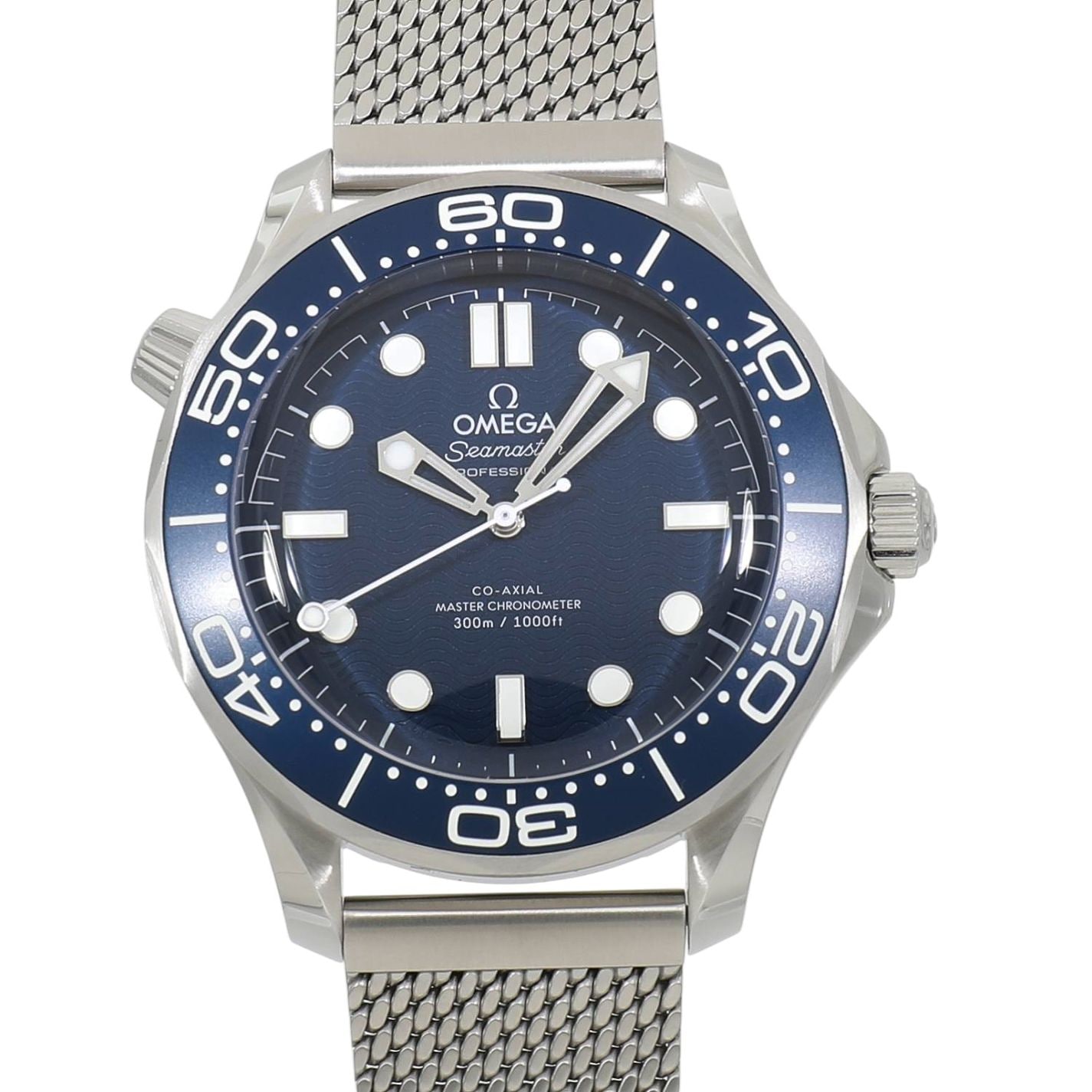 [未使用]オメガ シーマスター ダイバー300m コーアクシャル マスター クロノメーター 42mm ボンド映画60周年記念モデル 210.30.42.20.03.002 ブルー メンズ