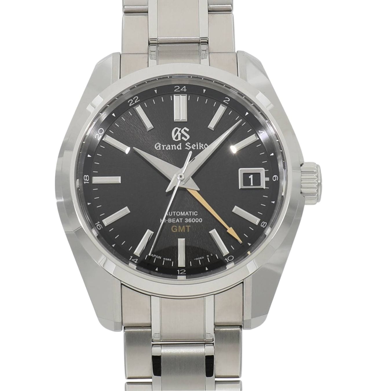 [未使用]セイコー グランドセイコー ヘリテージコレクション メカニカル ハイビート GMT 岩手山パターン SBGJ265 / 9S86-0050 ブラック メンズ