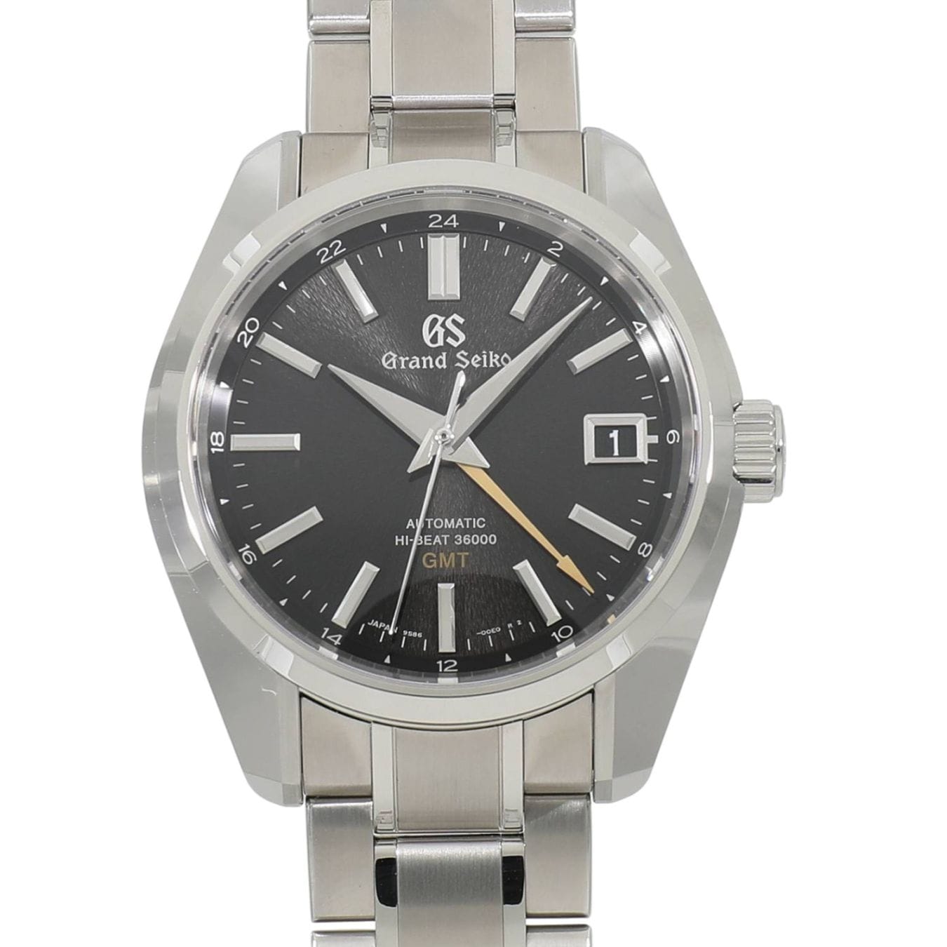 [未使用]セイコー グランドセイコー ヘリテージコレクション メカニカル ハイビート GMT 岩手山パターン SBGJ265 / 9S86-0050 ブラック メンズ