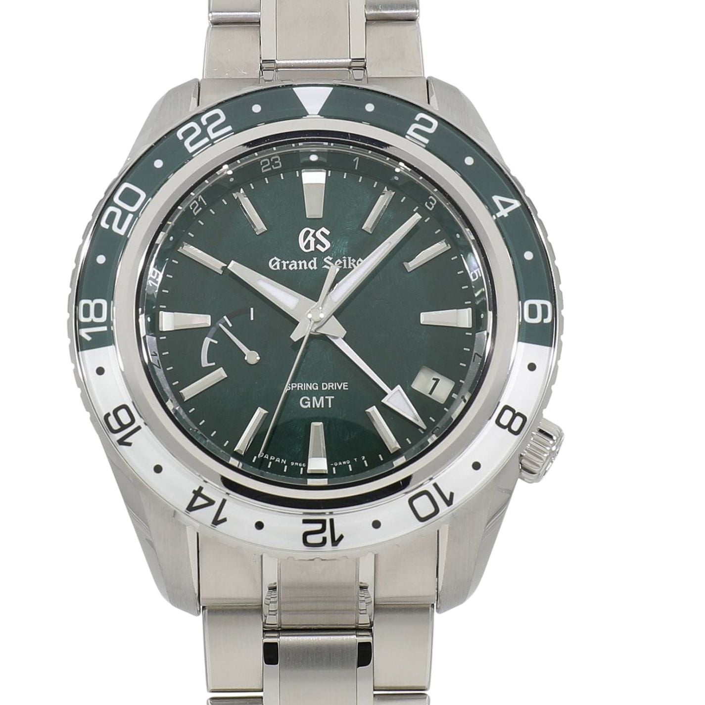 [未使用]セイコー グランドセイコー スポーツコレクション スプリングドライブ GMT 穂高連峰 SBGE295 / 9R66-0BK0 グリーン メンズ