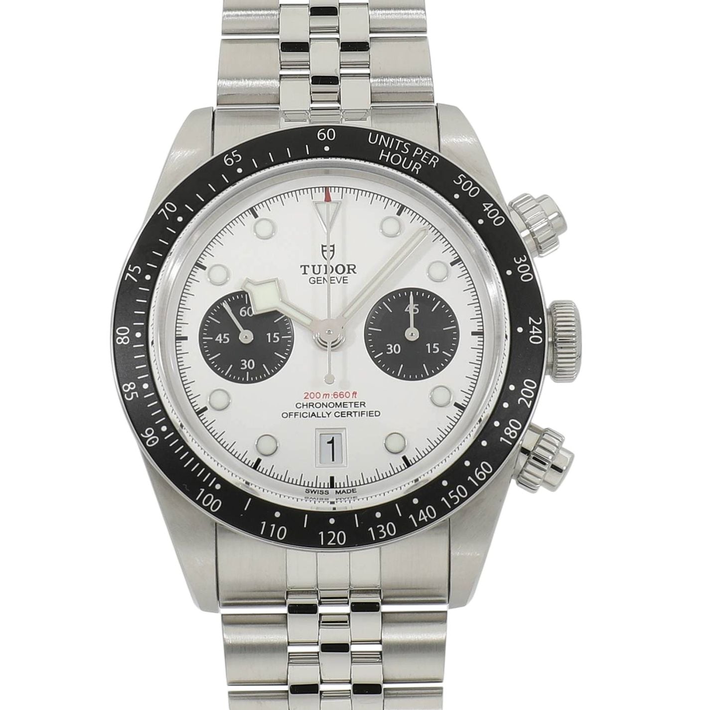 [中古]チューダー ブラックベイ クロノ M79360N-0014 オパライン×ブラック メンズ