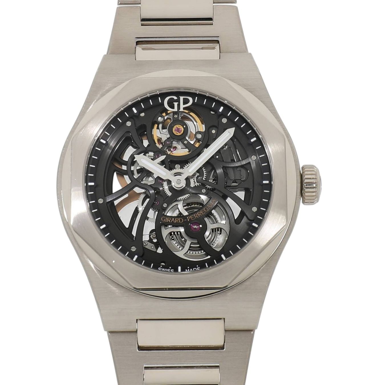 [中古]ジラールペルゴ ロレアート 42mm スケルトン 世界限定100本 81015-53-3240-1GM スケルトン メンズ