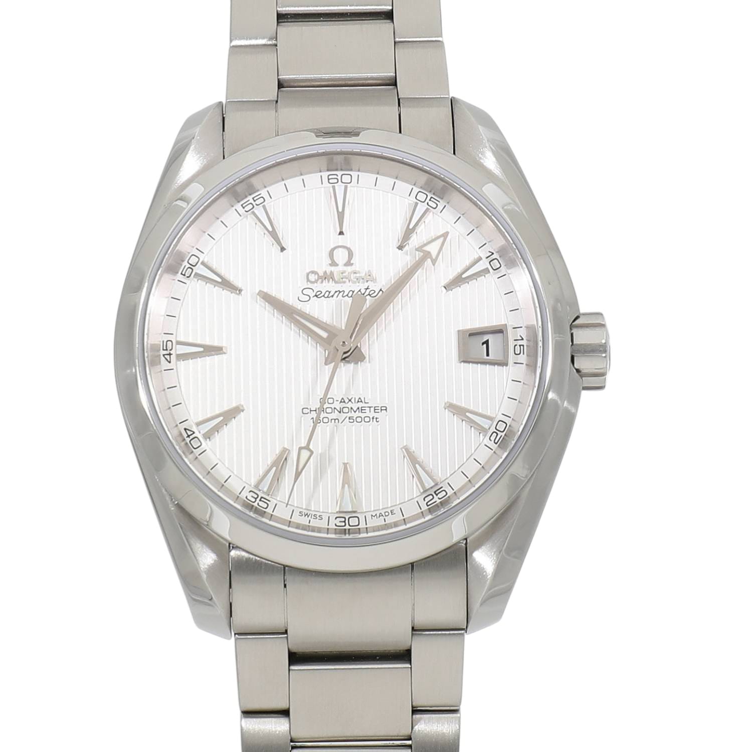 [中古]オメガ シーマスター アクアテラ 150M コーアクシャル クロノメーター 231.10.39.21.02.001 シルバー メンズ