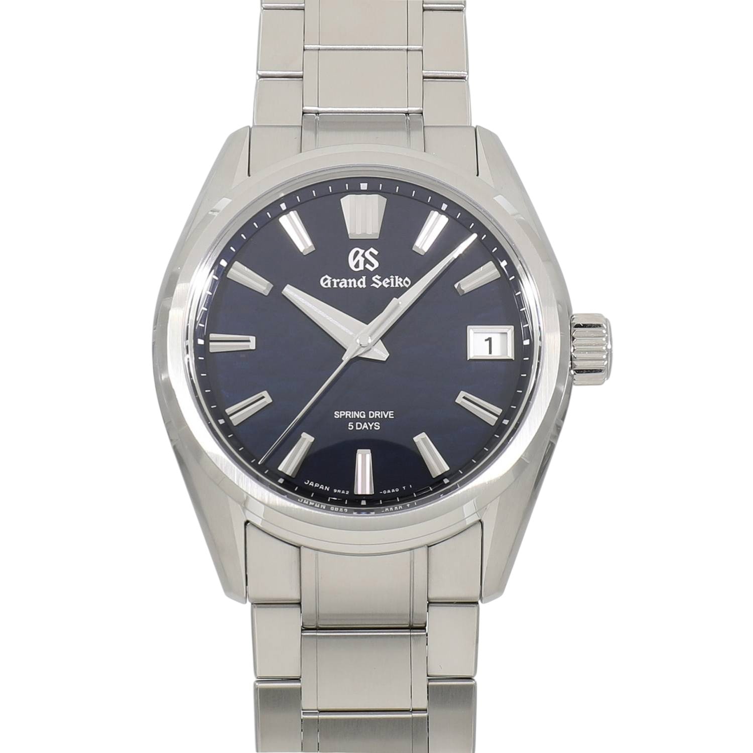 [未使用]セイコー グランドセイコー エボリューション9 コレクション スプリングドライブ 5デイズ 諏訪湖 SLGA021 / 9RA2-0AB0 ブルー メンズ