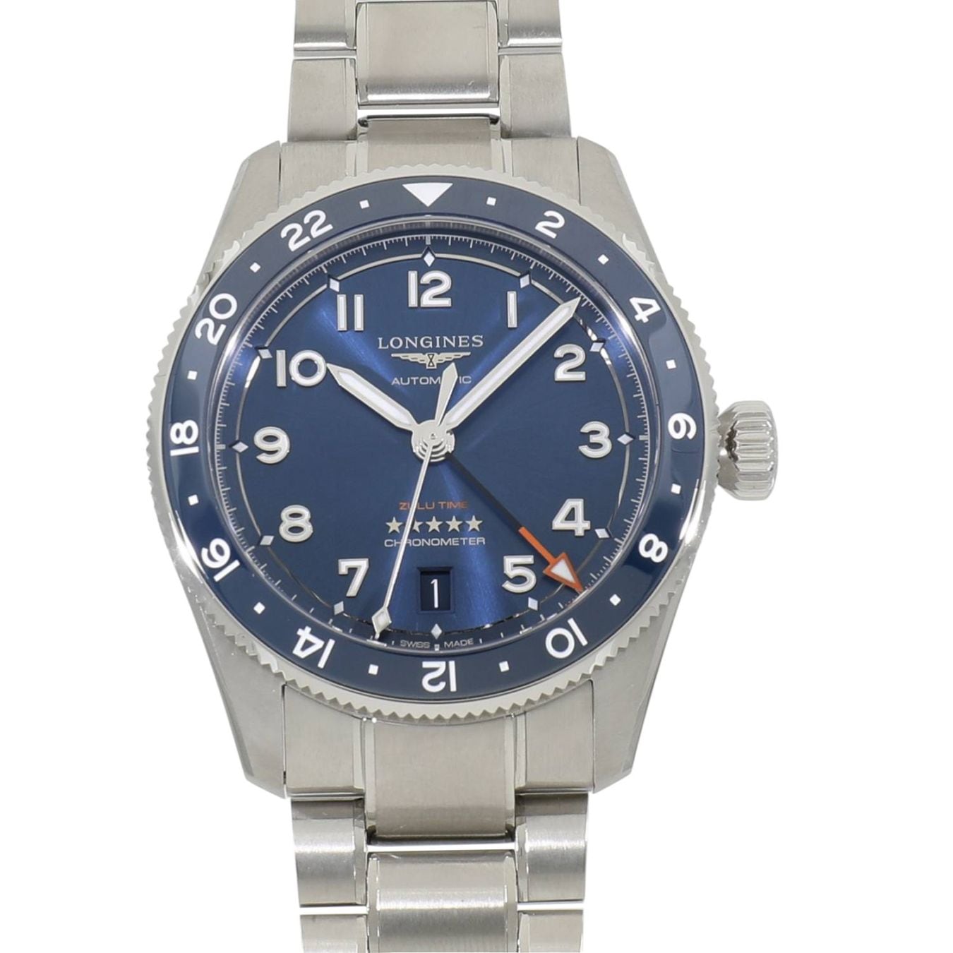 [未使用]ロンジン スピリット ズールータイム L3.802.4.93.6 ブルー メンズ