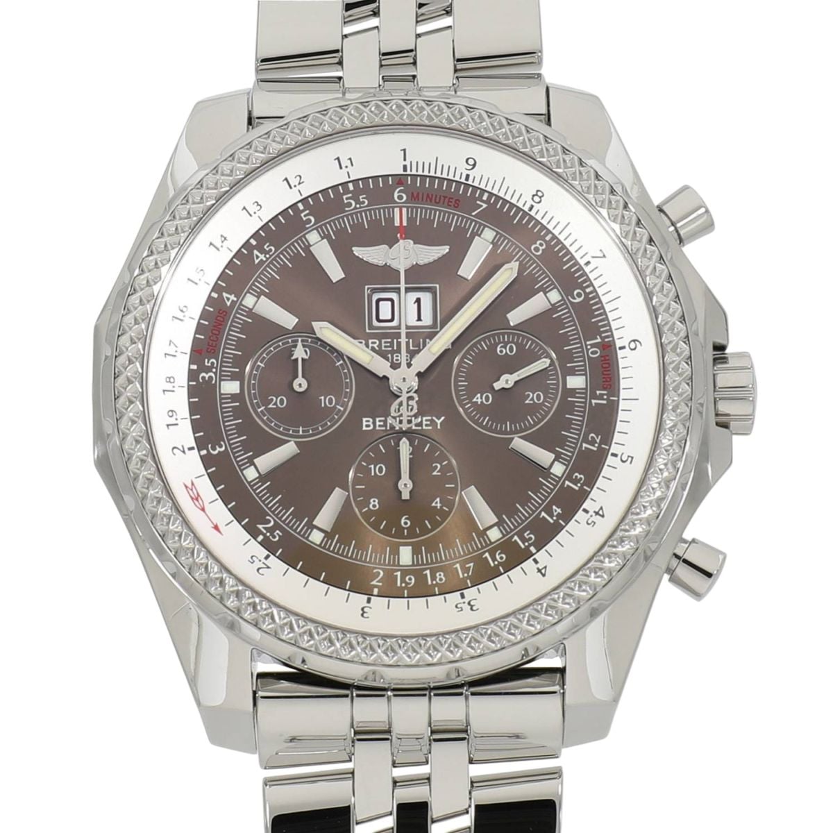 [中古]ブライトリング ベントレー 6.75 A442Q04SP / A44362 ブラウン×シルバー メンズ