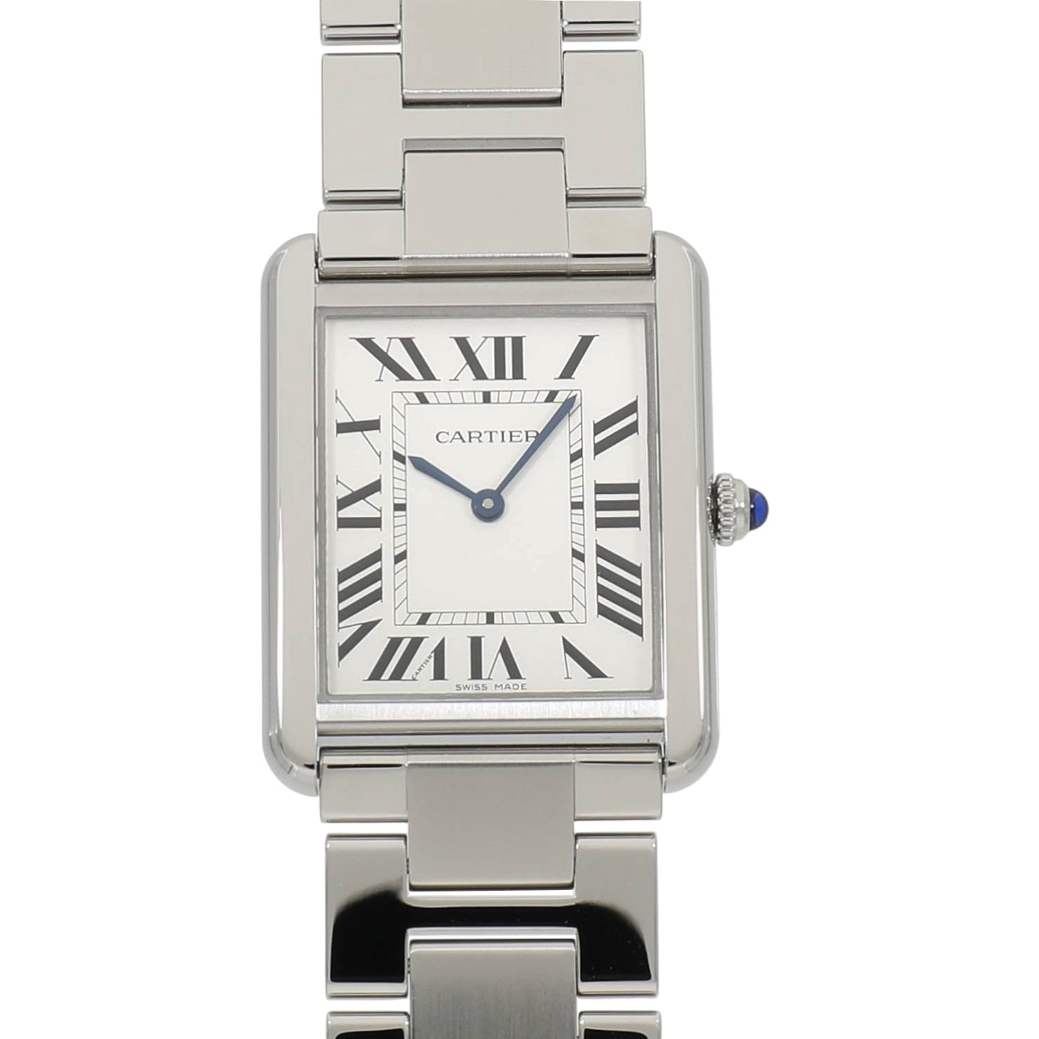[中古]カルティエ タンク ソロ ウォッチ LM W5200014 シルバー ユニセックス