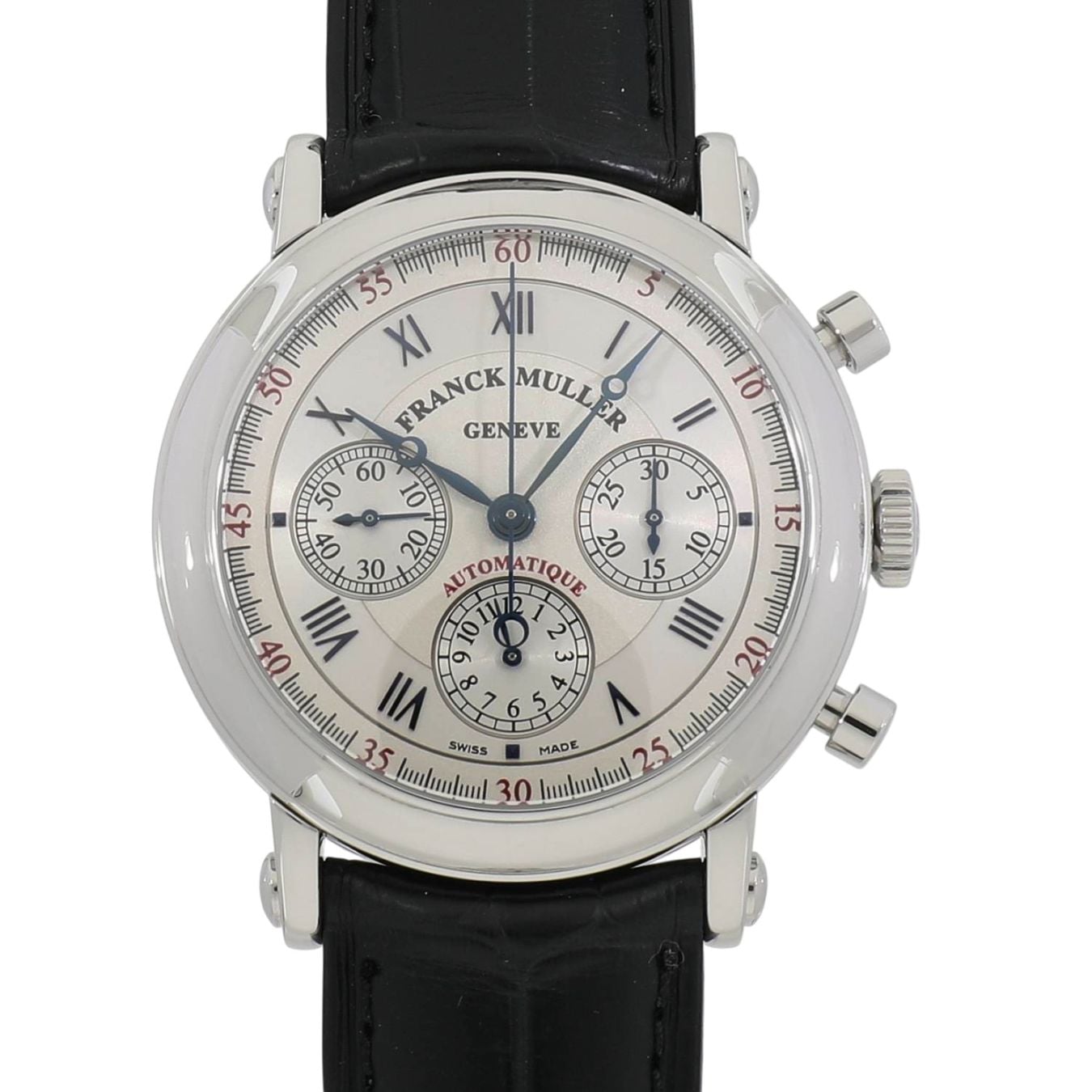 [中古]フランクミュラー ラウンド クロノグラフ オートマティック 7002CCFF AC シルバー メンズ