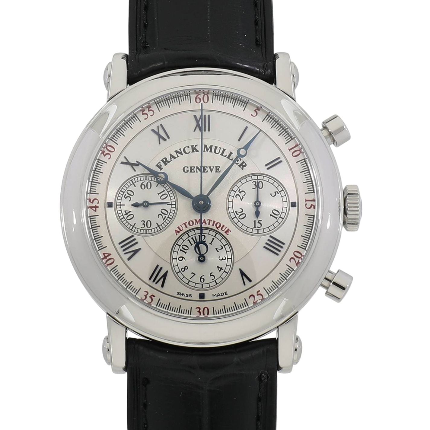 [中古]フランクミュラー ラウンド クロノグラフ オートマティック 7002CCFF AC シルバー メンズ