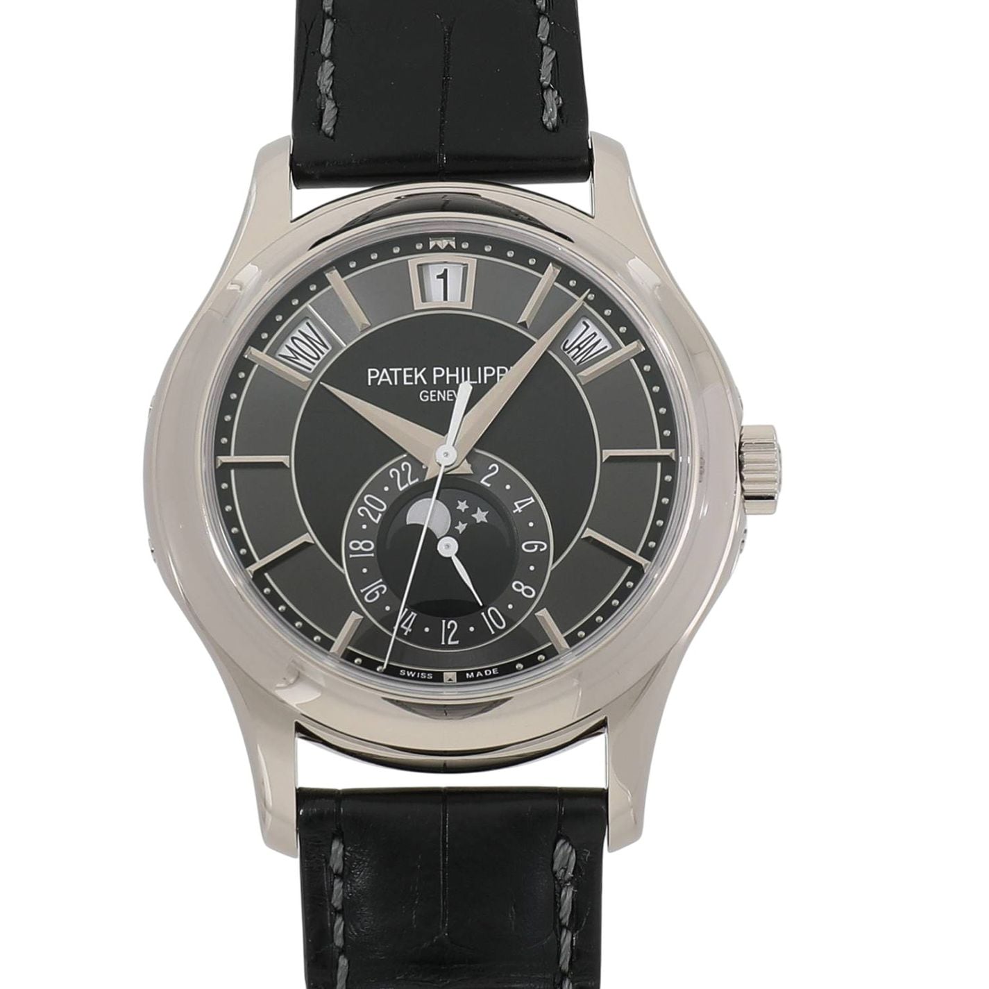 [中古]パテックフィリップ コンプリケーション アニュアルカレンダー ムーンフェイズ 5205G-010 ブラック メンズ