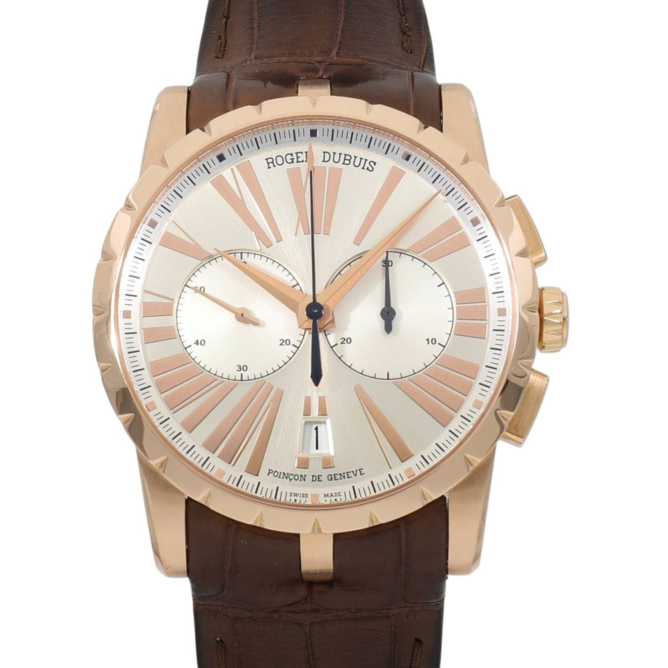 [中古]ロジェデュブイ エクスカリバー 42 クロノグラフ RDDBEX0390 シルバー メンズ